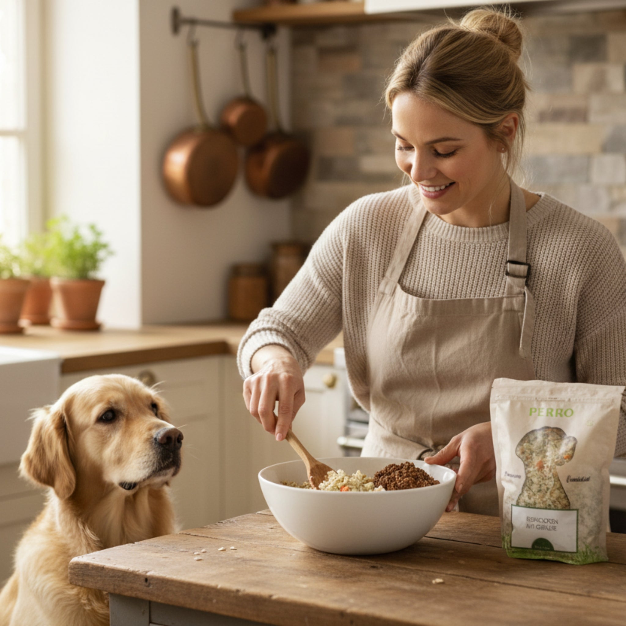 Perro Reisflocken mit Gemüse – Leicht verdauliche Schonkost für Hunde bei Magen - Darm - Problemen, Durchfall & Aufbaukost - Woofshack