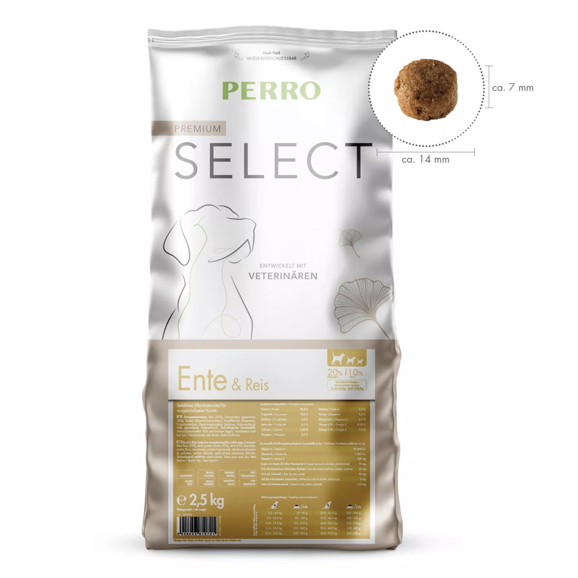 Perro Select Ente & Reis - Hunde Trockenfutter - Woofshack