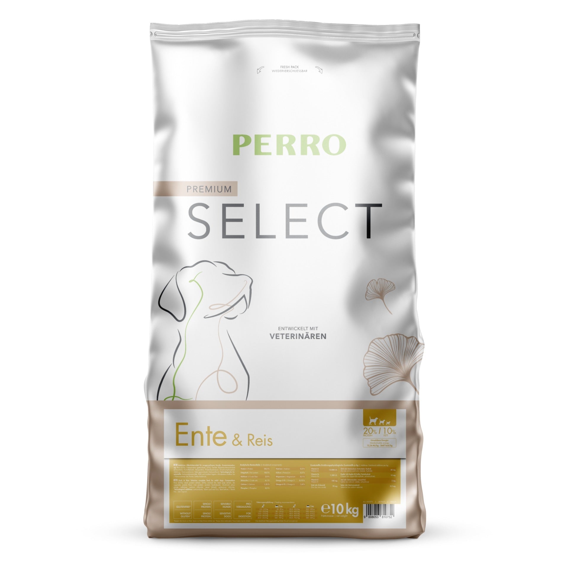 Perro Select Ente & Reis - Hunde Trockenfutter - Woofshack
