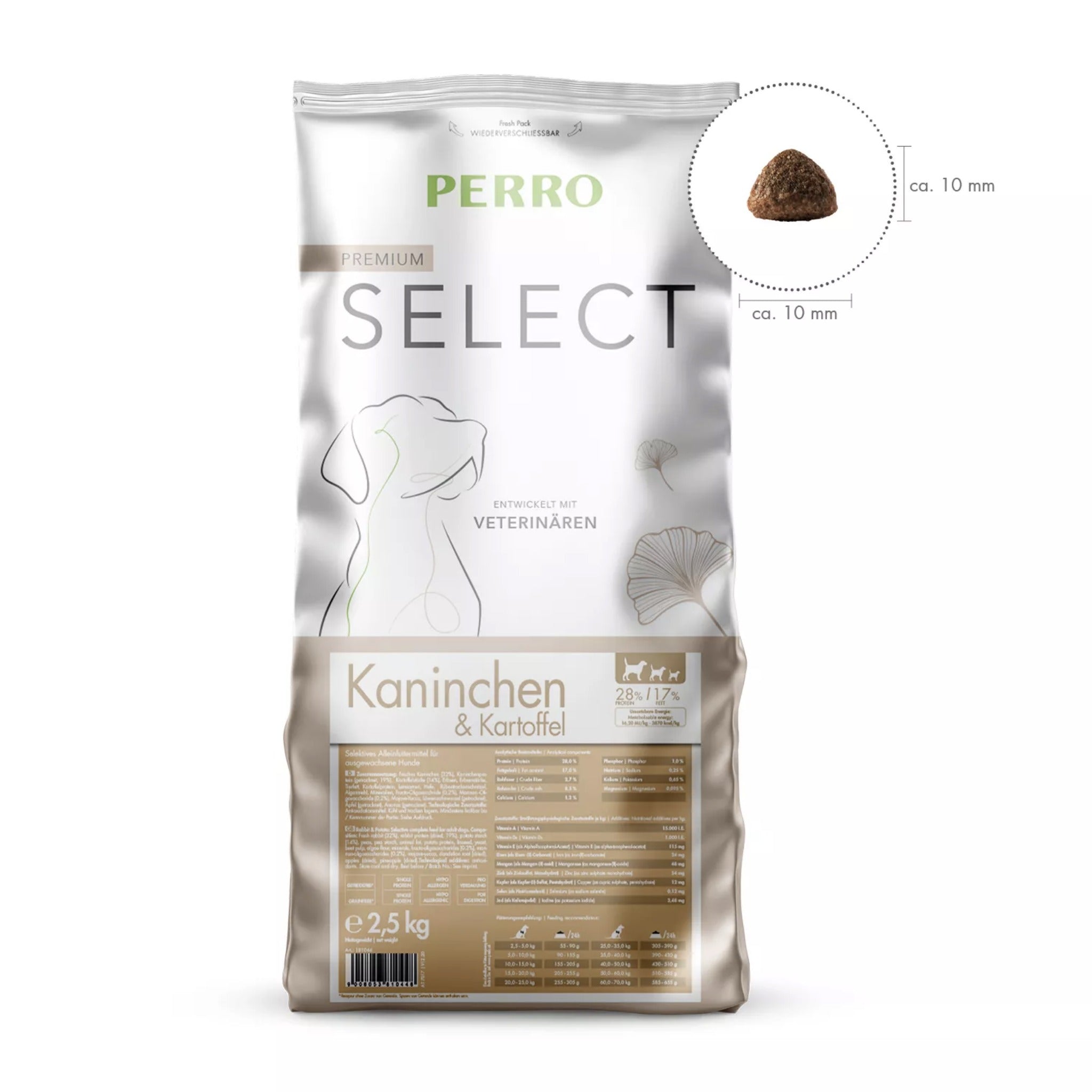 Perro Select Grainfree Kaninchen & Kartoffel - Hunde Trockenfutter - Woofshack