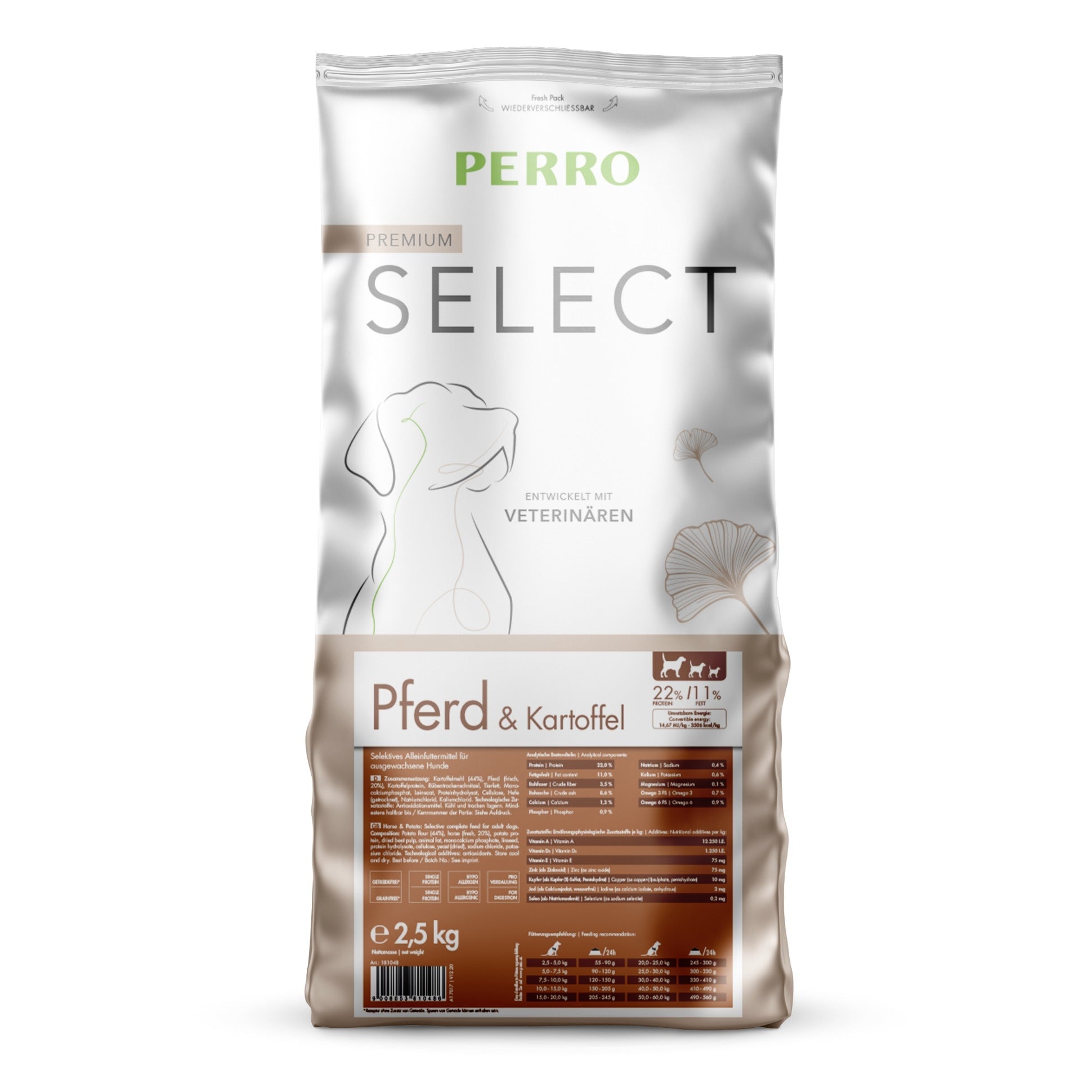 Perro Select Grainfree Pferd & Kartoffel - Hunde Trockenfutter - Woofshack