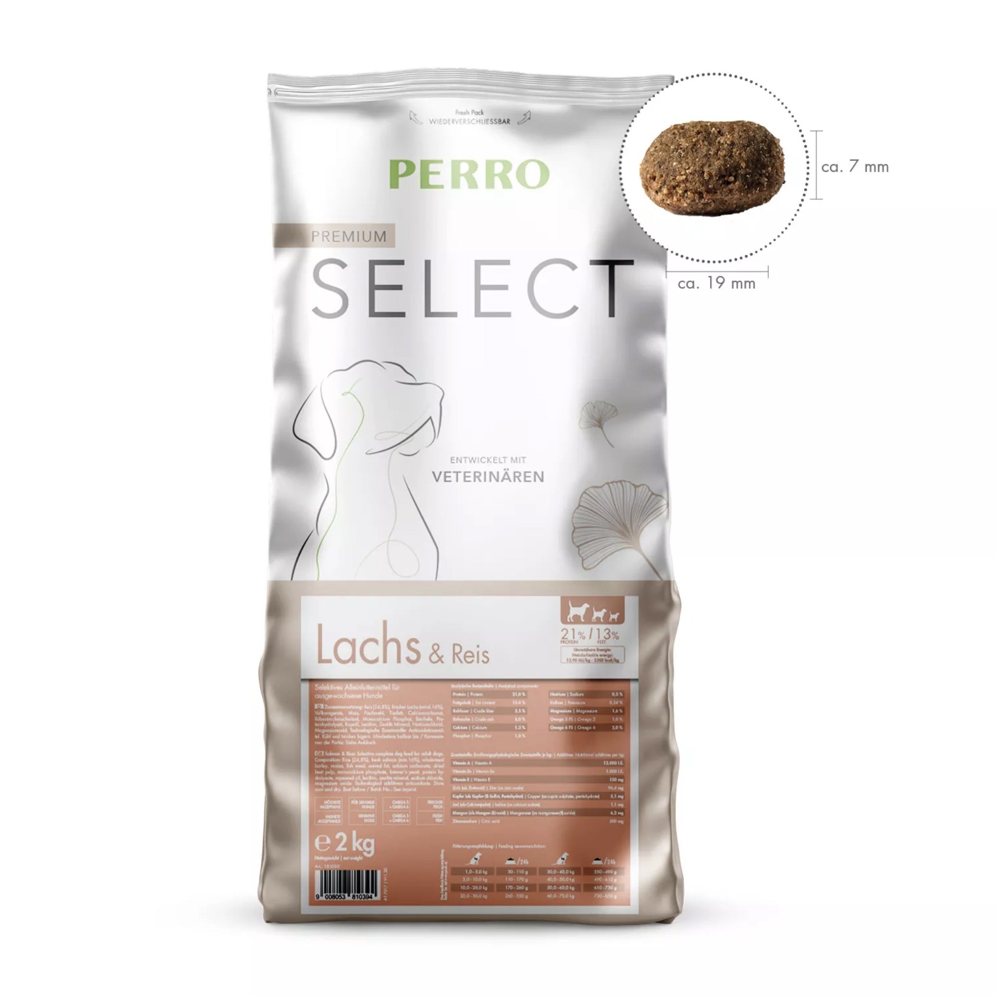 Perro Select Lachs & Reis - Hunde Trockenfutter - Woofshack