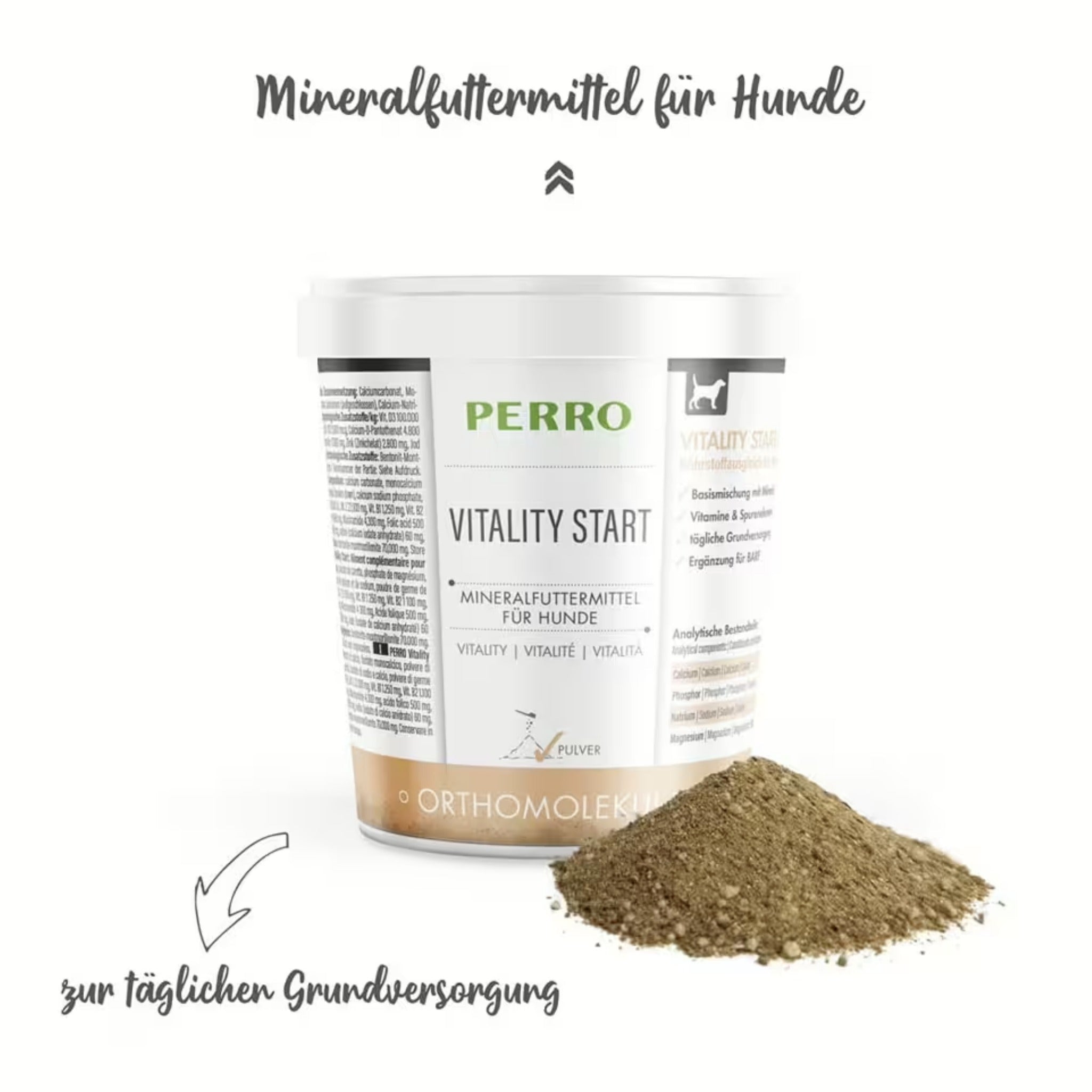 Perro Vitality Start, Mineralstoffmischung für Hunde - Woofshack