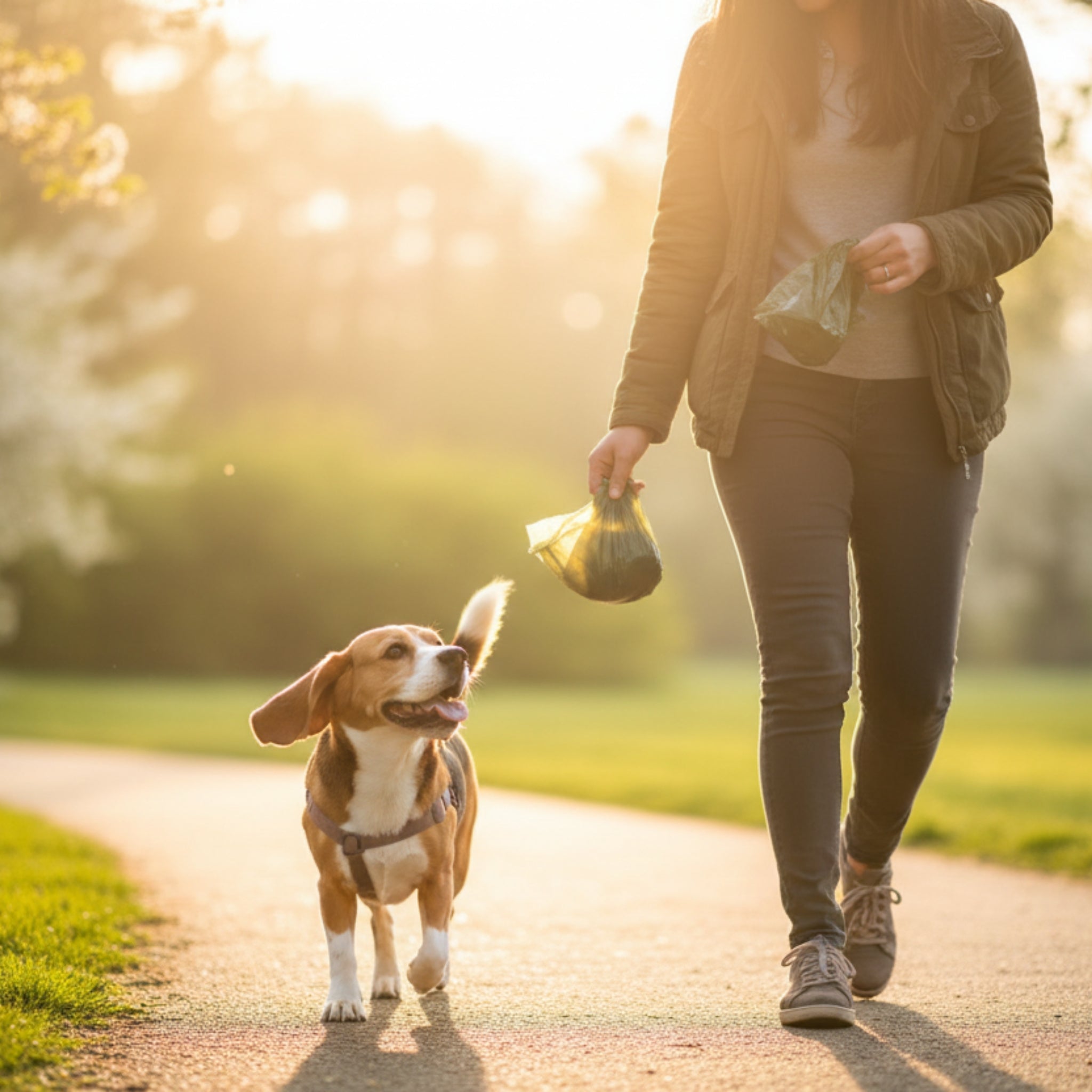 PoopyGo Hundekotbeutel biologisch abbaubar – Extra dick, reißfest & auslaufsicher mit Lavendelduft für stressfreies Gassi gehen - Woofshack