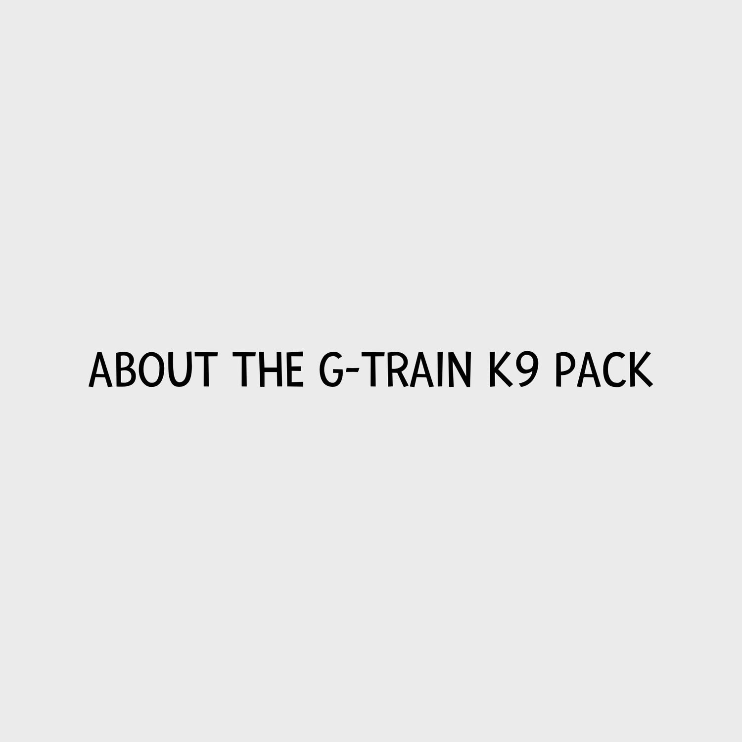 Video - Kurgo G-Train K9 Pack