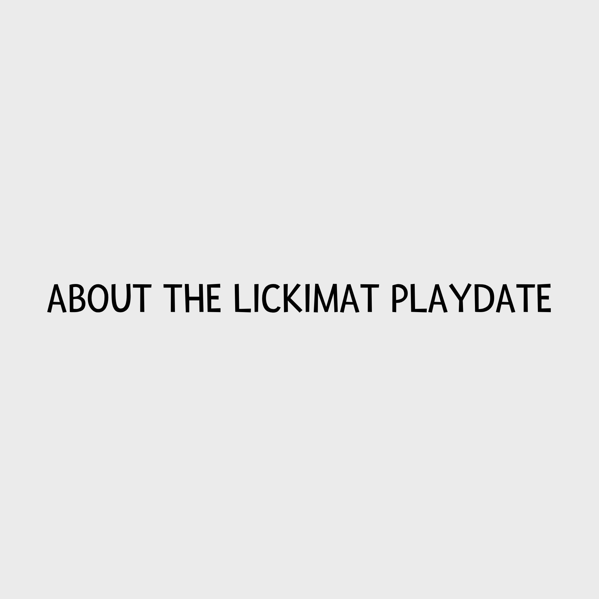 Video - LickiMat Playdate