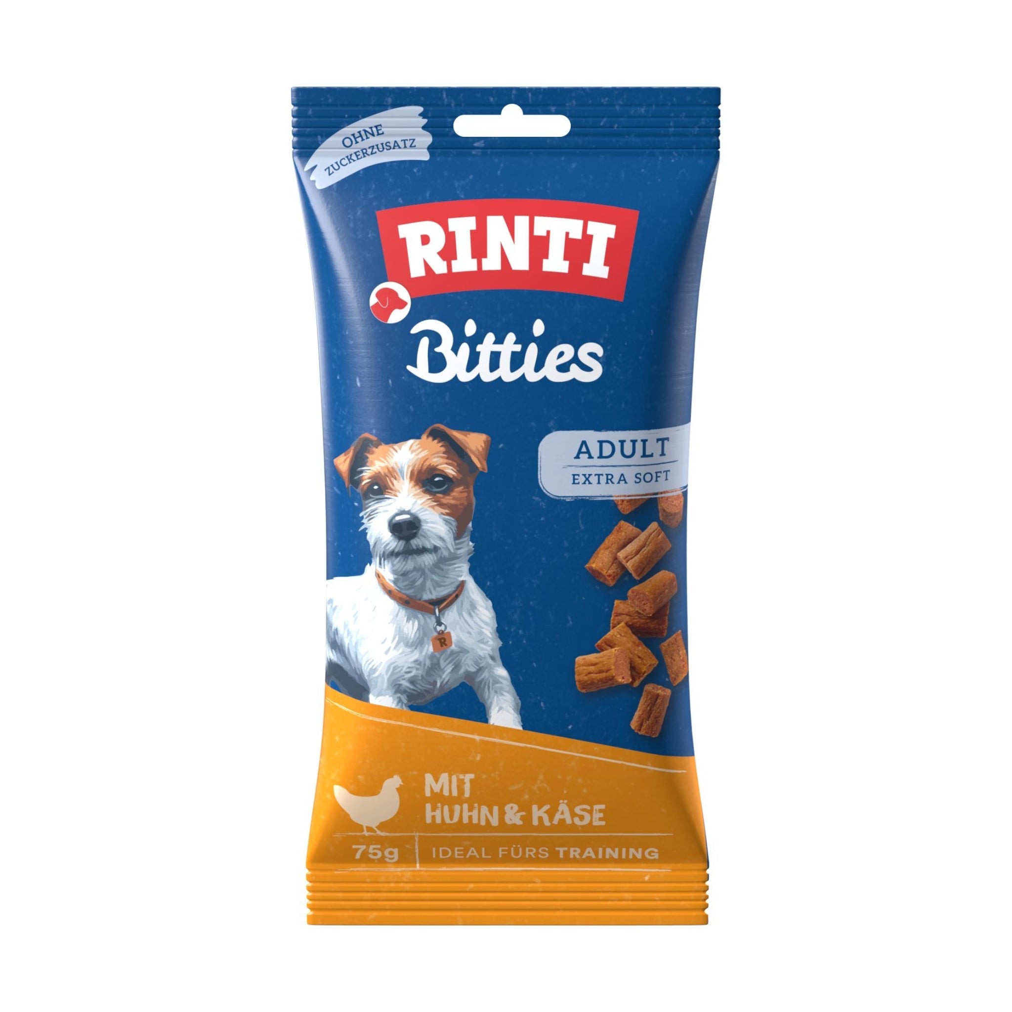Rinti Bitties Huhn + Käse, Hundesnack - Woofshack