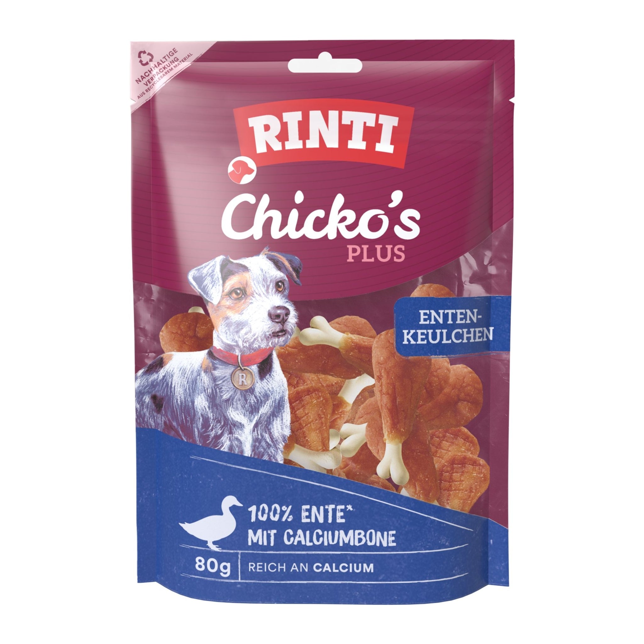 Rinti Chicko Plus Entenkeulchen, Hundesnack - Woofshack