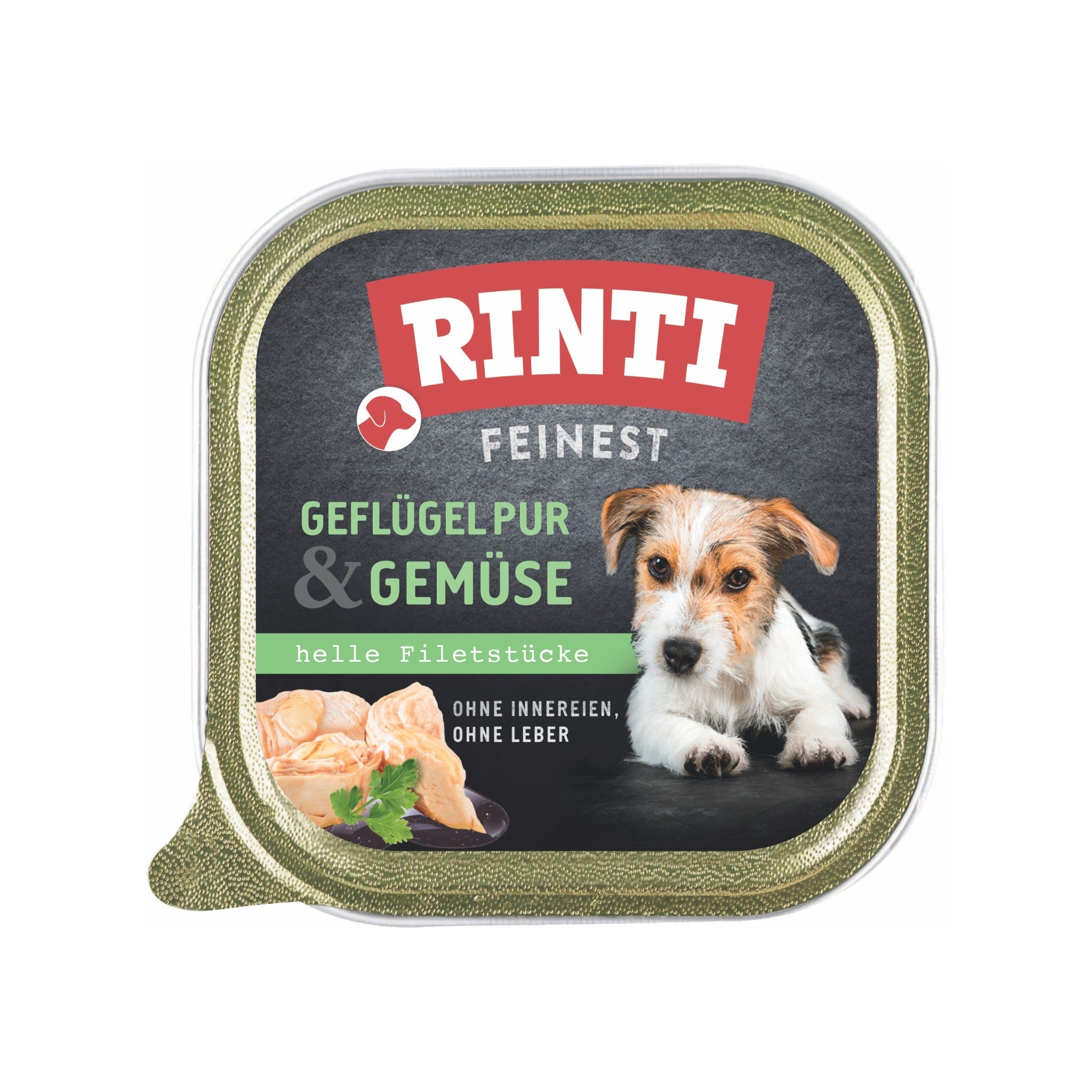 RINTI Feinest Geflügel pur & Gemüse - Hunde Nassfutter - Woofshack