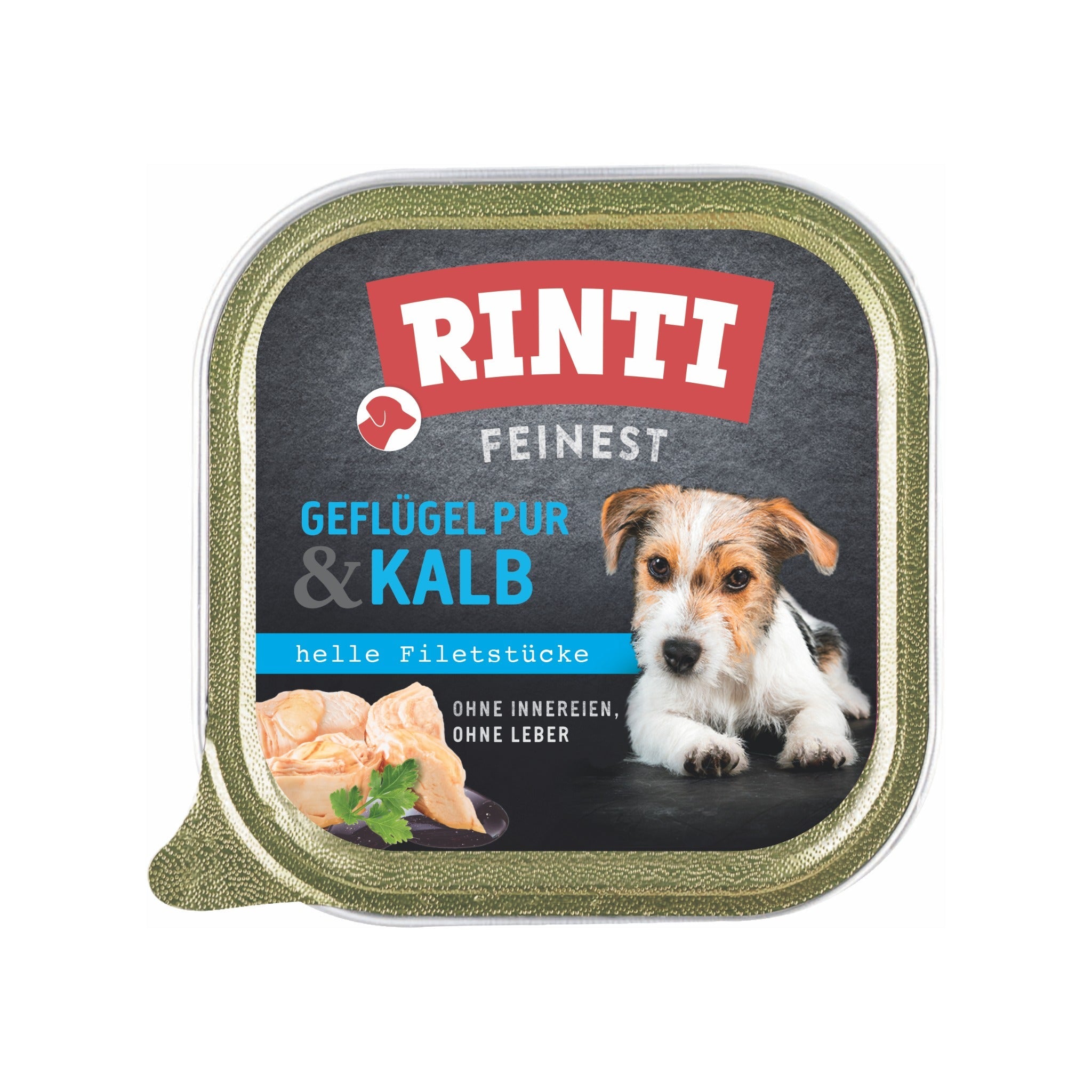 RINTI Feinest Geflügel pur & Kalb - Hunde Nassfutter - Woofshack