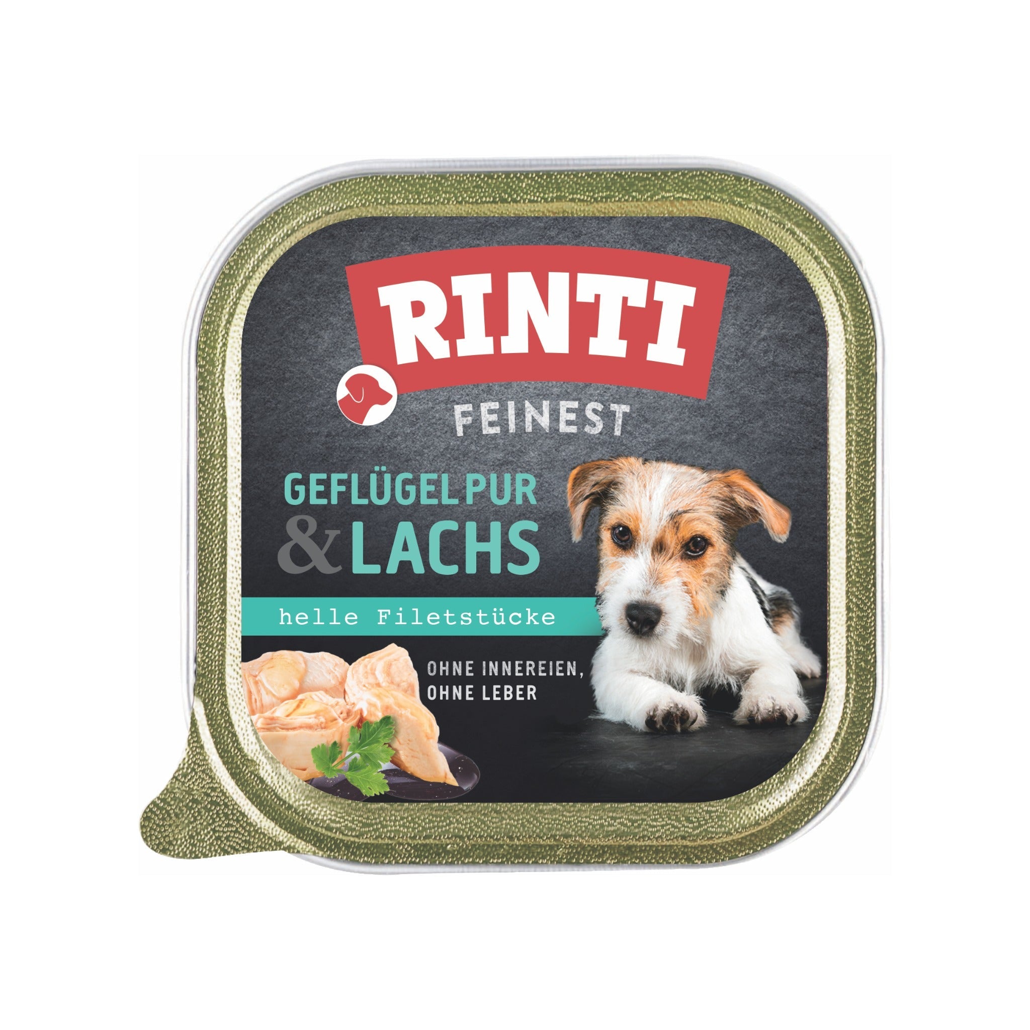 RINTI Feinest Geflügel pur & Lachs - Hunde Nassfutter - Woofshack