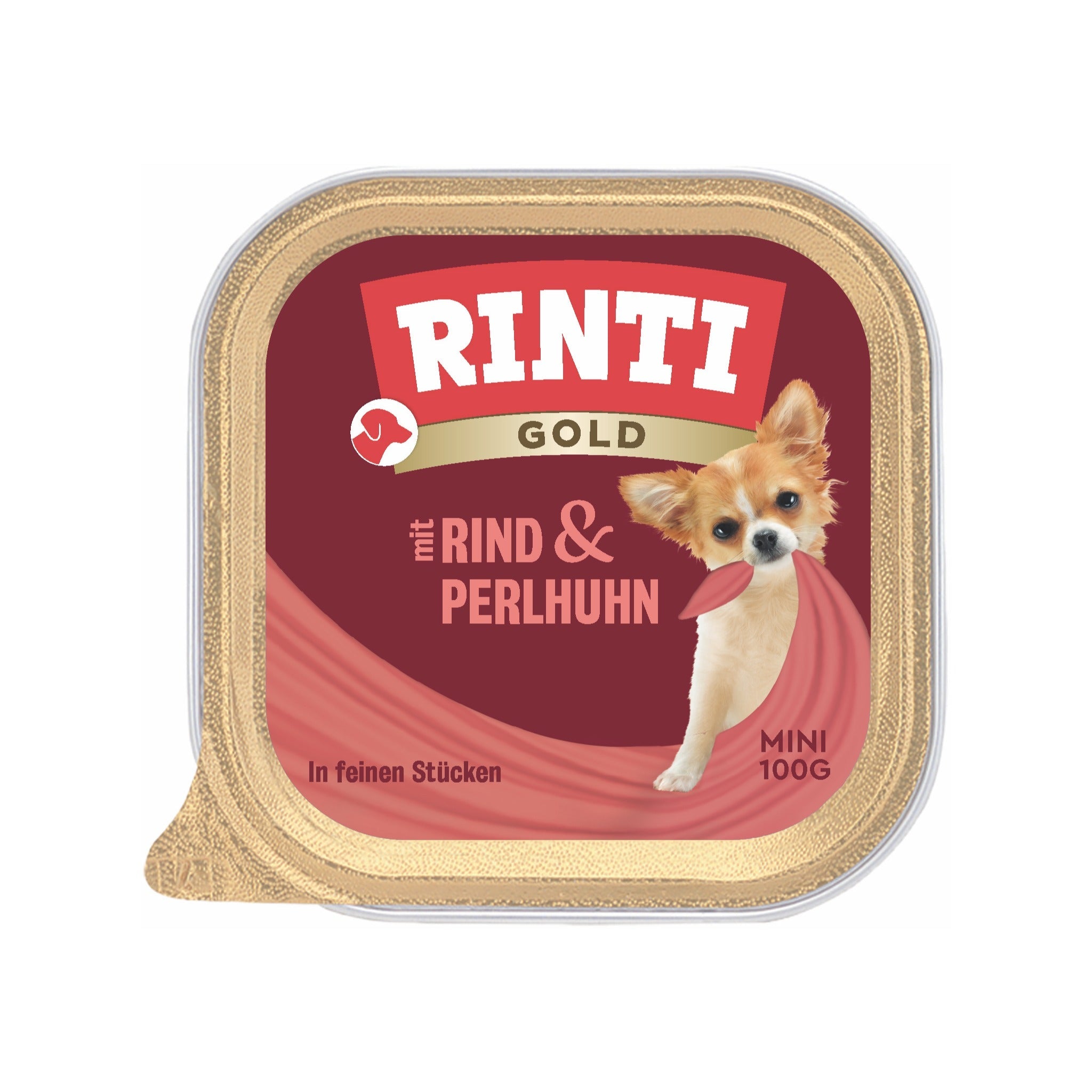RINTI Gold mini Rind & Perlhuhn - Hunde Nassfutter - Woofshack