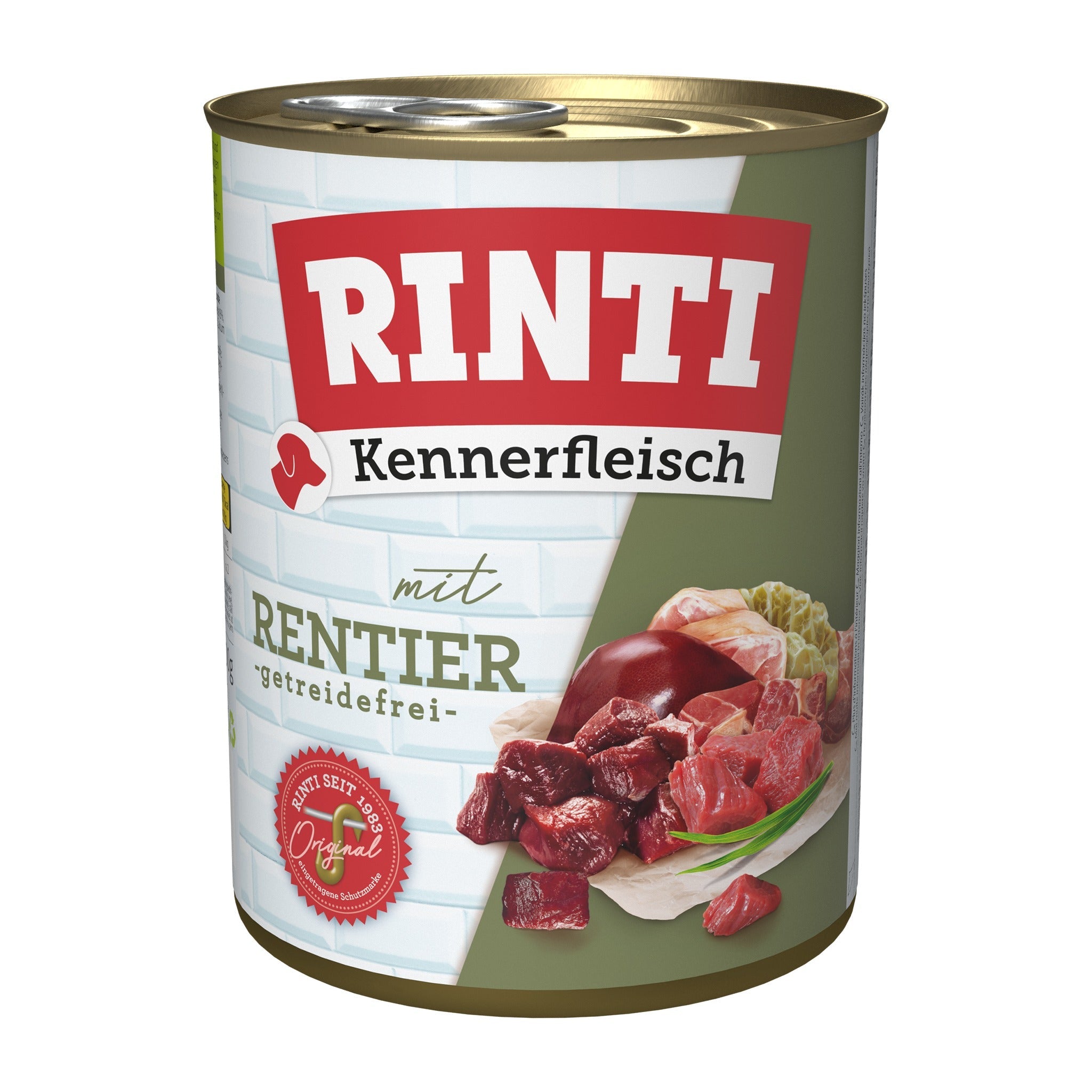 RINTI Kennerfleisch mit Rentier - Hunde Nassfutter - Woofshack
