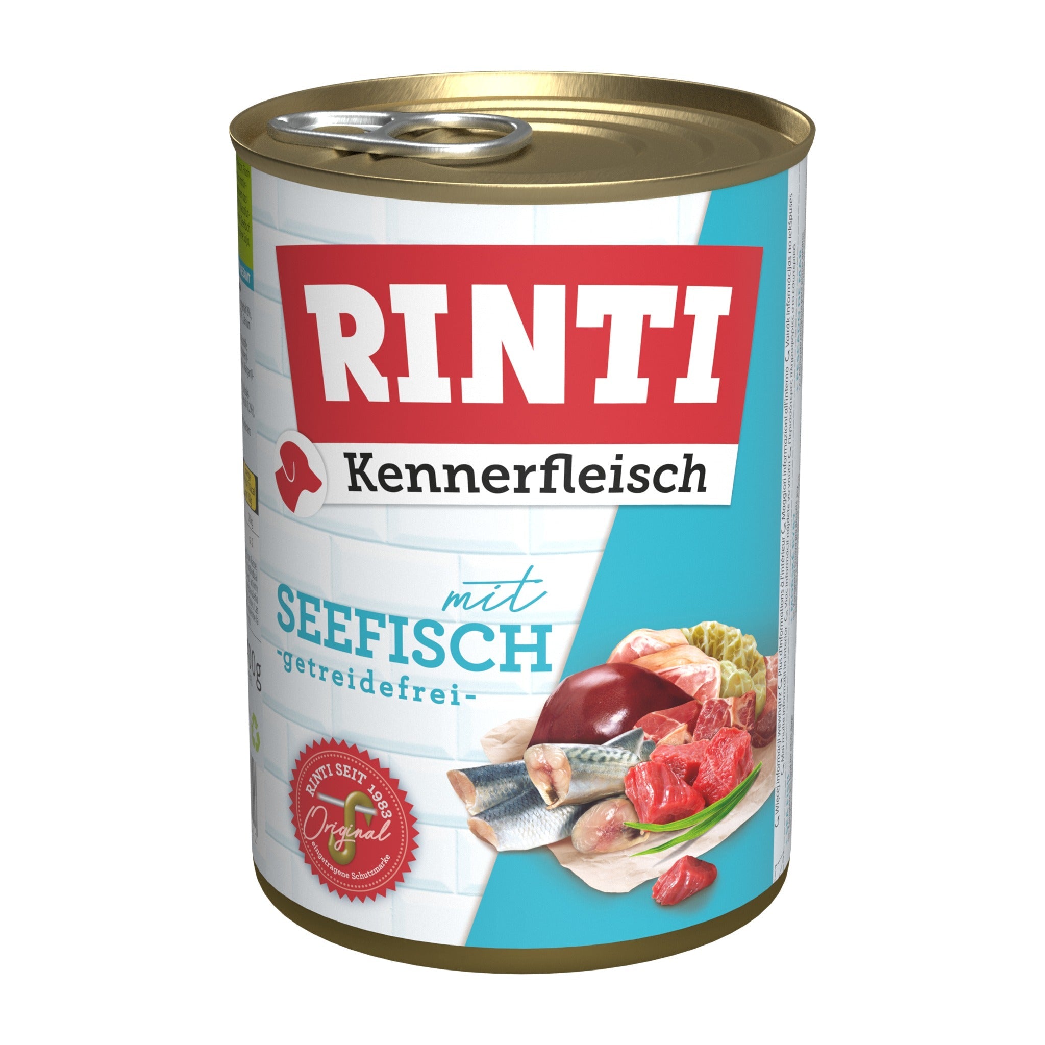 RINTI Kennerfleisch mit Seefisch - Hunde Nassfutter - Woofshack