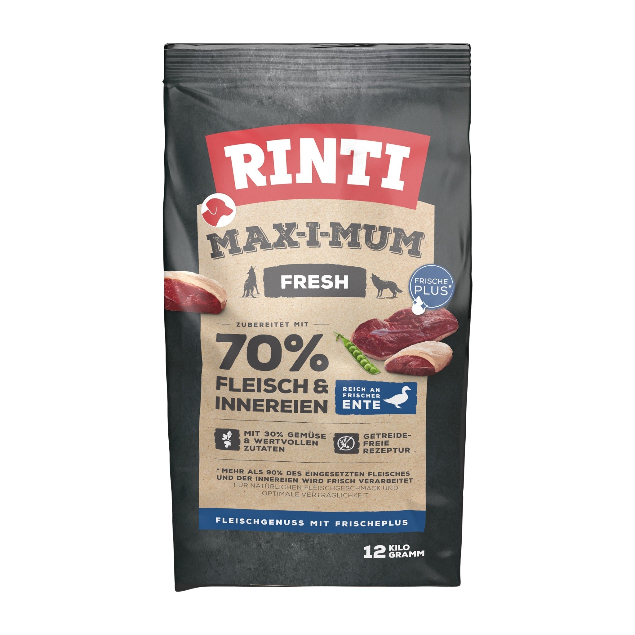 RINTI Max - i - Mum Adult Hundetrockenfutter - Ente - Woofshack