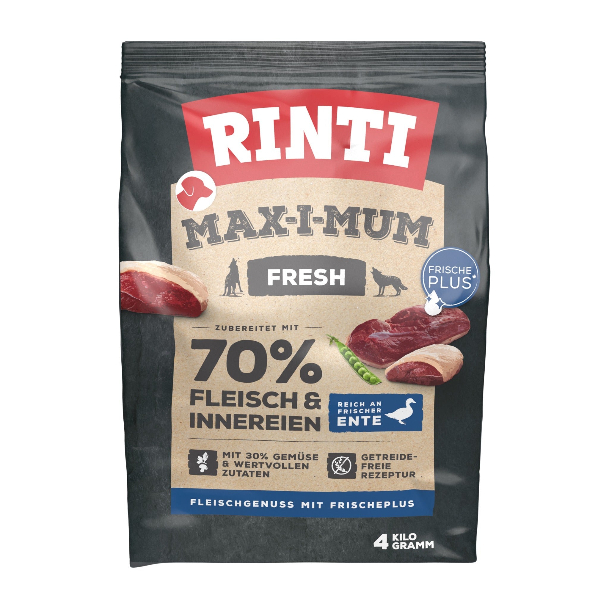 RINTI Max - i - Mum Adult Hundetrockenfutter - Ente - Woofshack