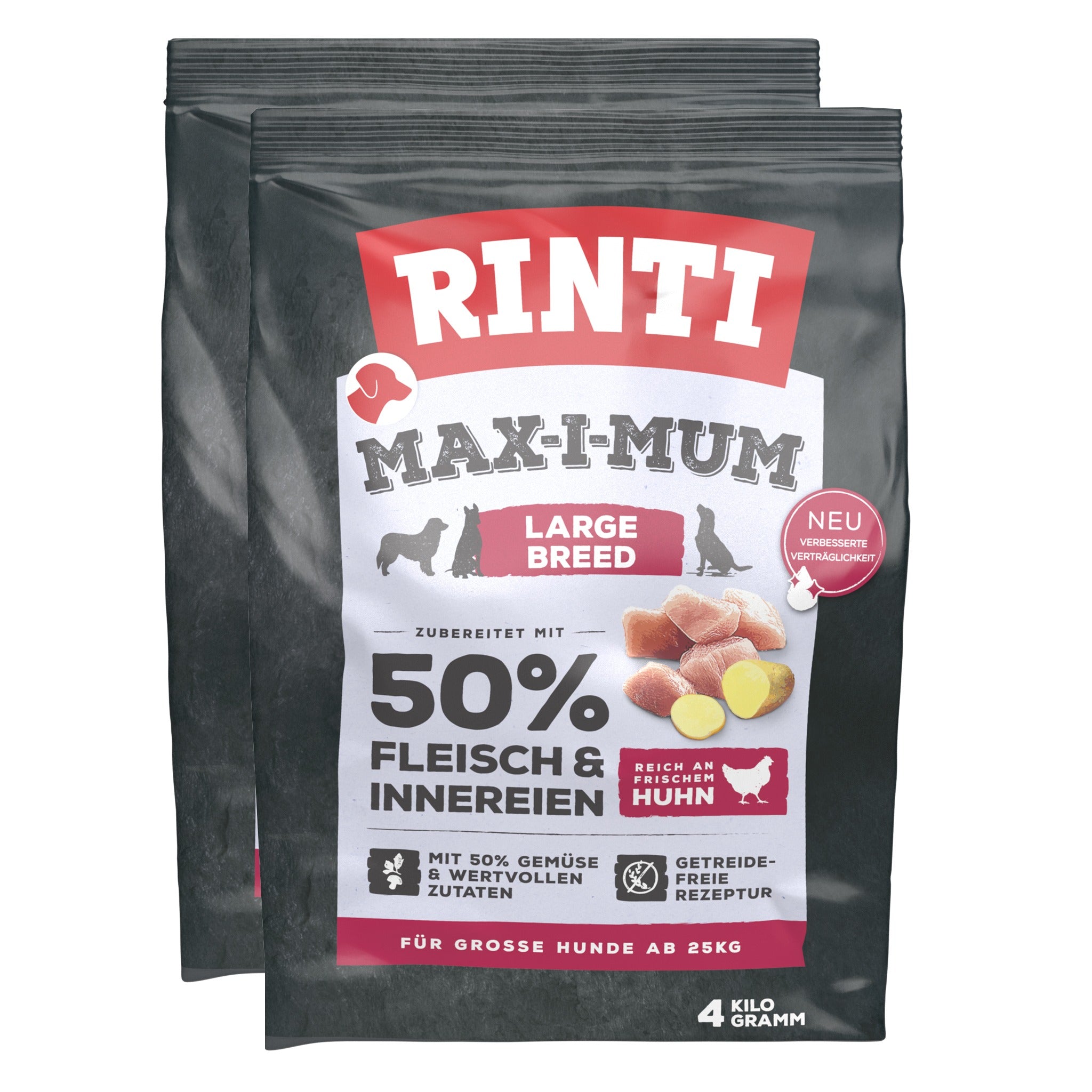 RINTI Max - i - Mum Adult Large Breed Hundetrockenfutter - Huhn - Woofshack