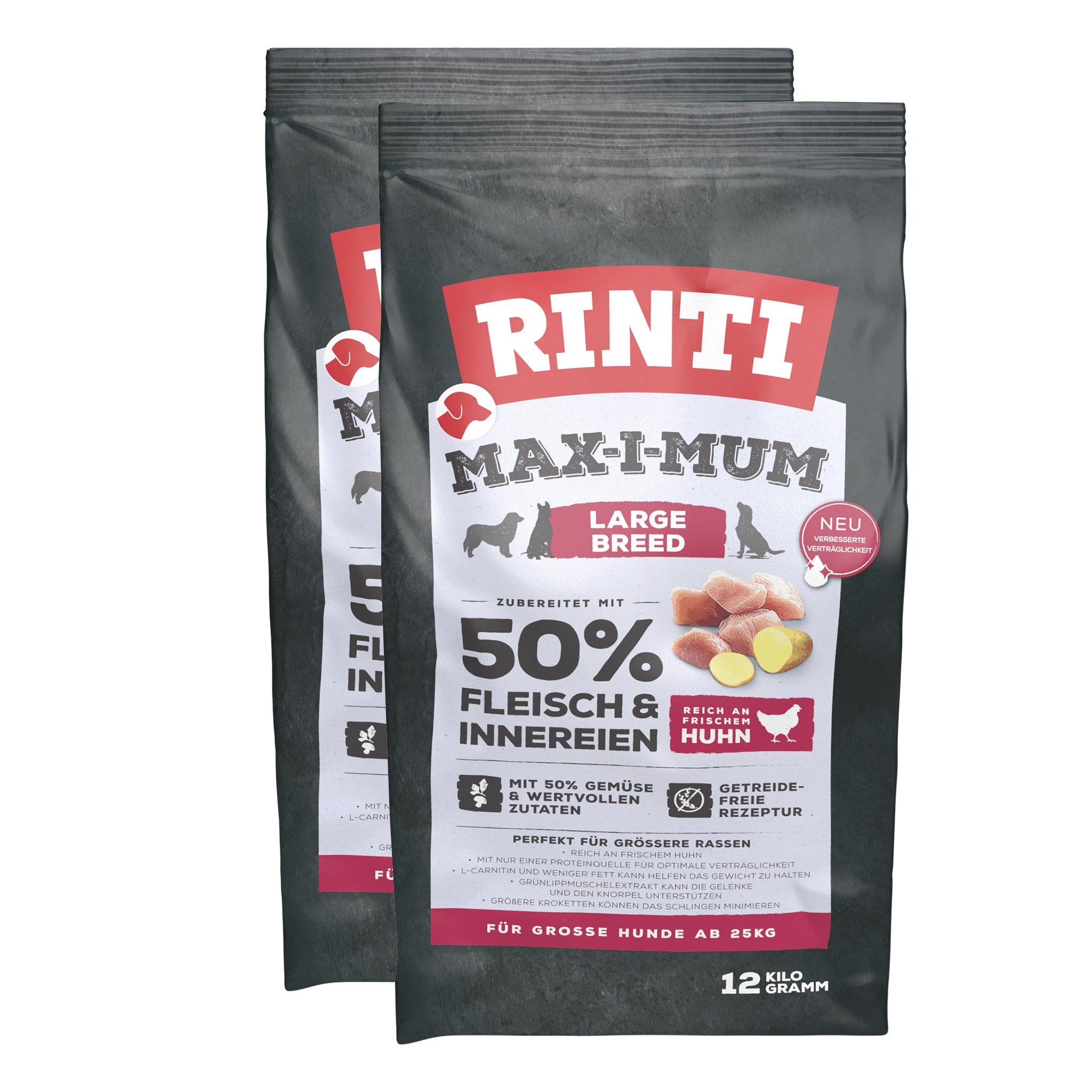 RINTI Max - i - Mum Adult Large Breed Hundetrockenfutter - Huhn - Woofshack