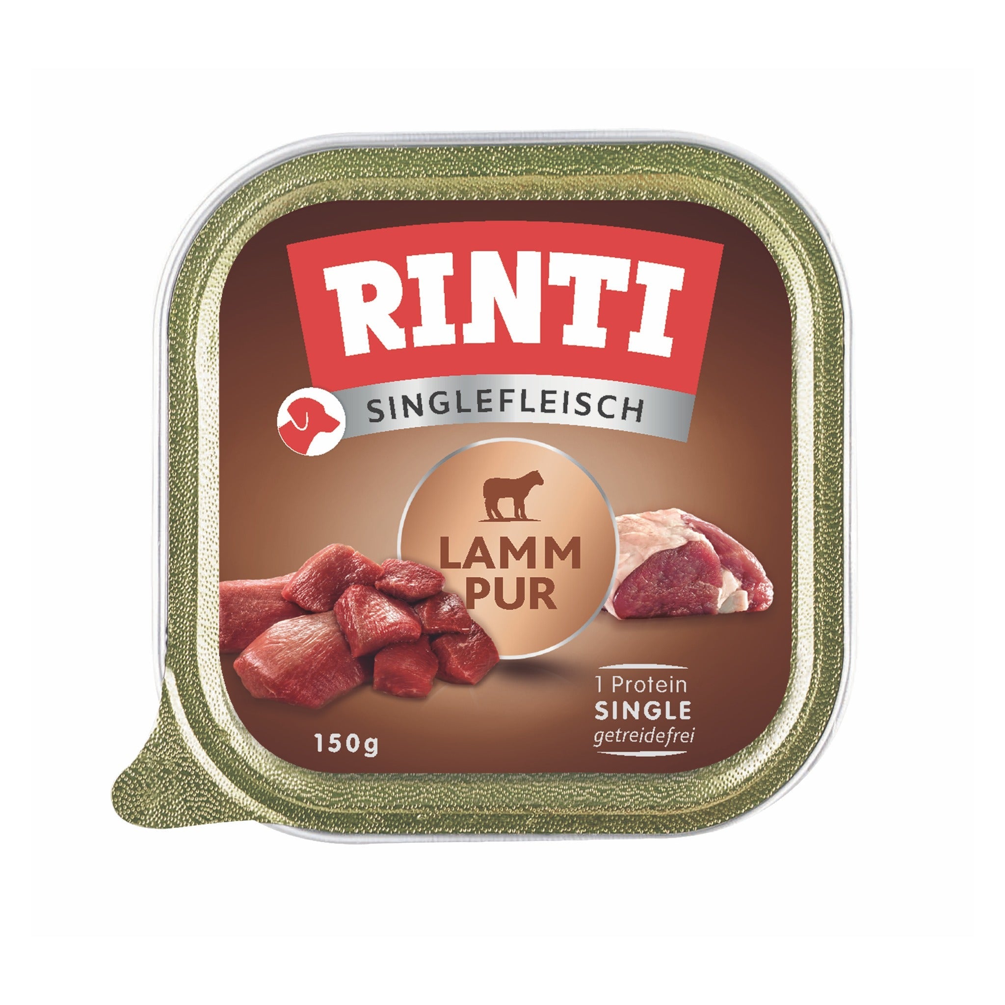 RINTI Schale Singlefleisch Lamm Pur - Hunde Nassfutter - Woofshack