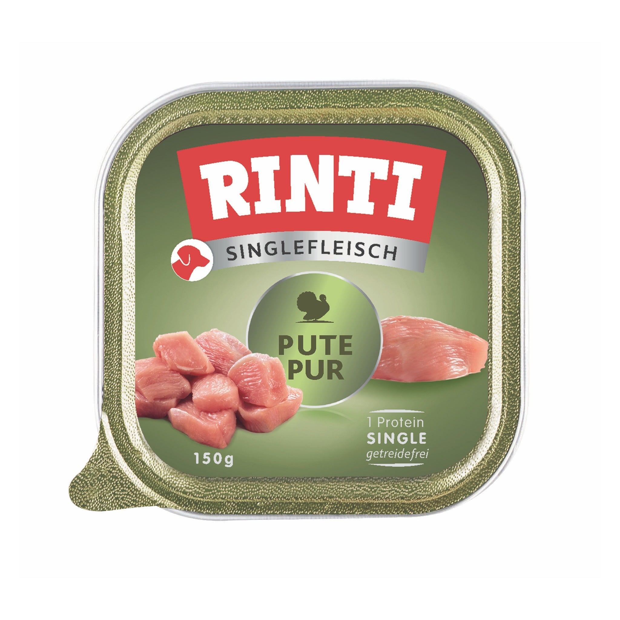 RINTI Schale Singlefleisch Pute Pur - Hunde Nassfutter - Woofshack