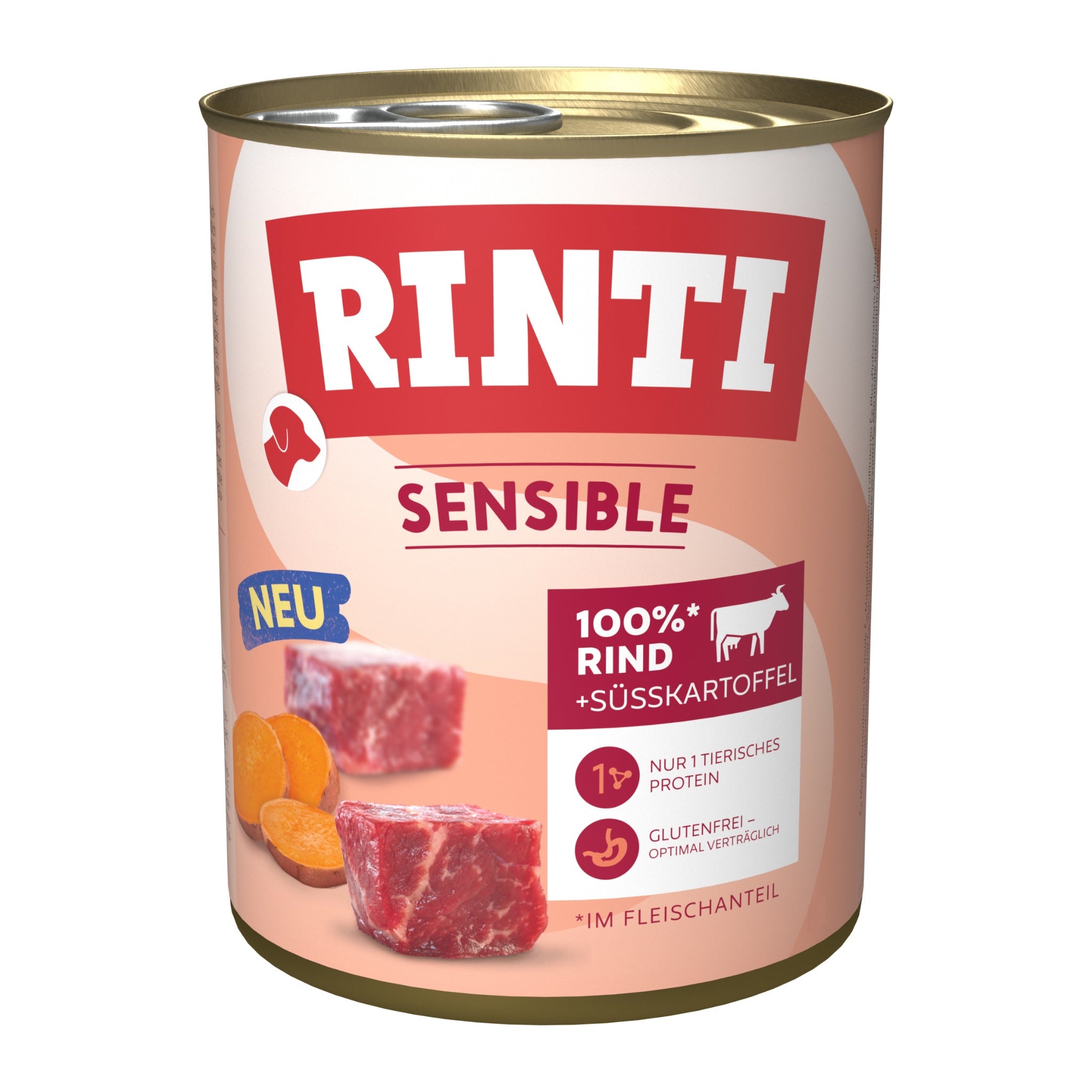 RINTI Sensible Rind + Süßkartoffel - Hunde Nassfutter - Woofshack
