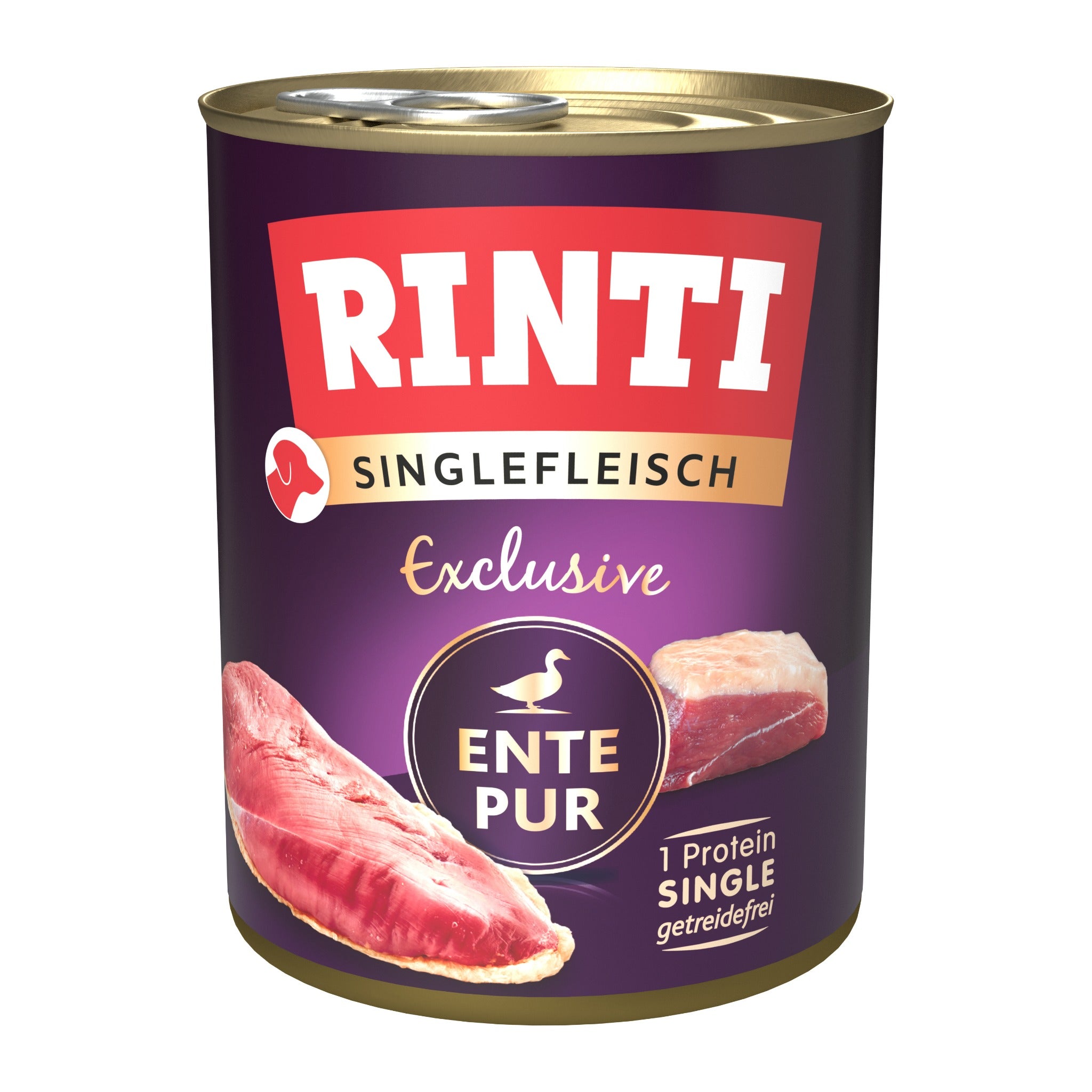 RINTI Singlefleisch Exclusive Ente Pur - Hunde Nassfutter - Woofshack