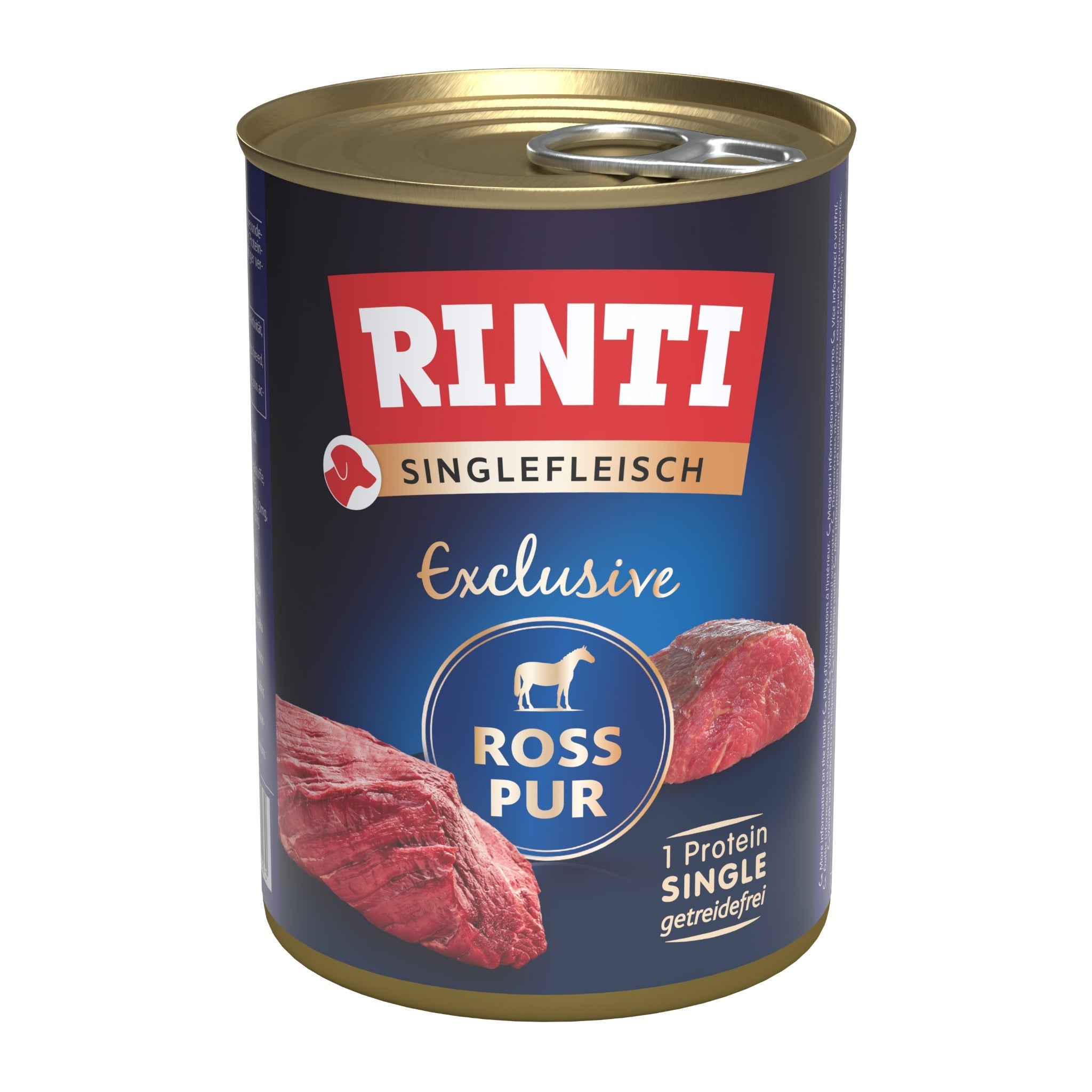 RINTI Singlefleisch Exclusive Ross Pur - Hunde Nassfutter - Woofshack