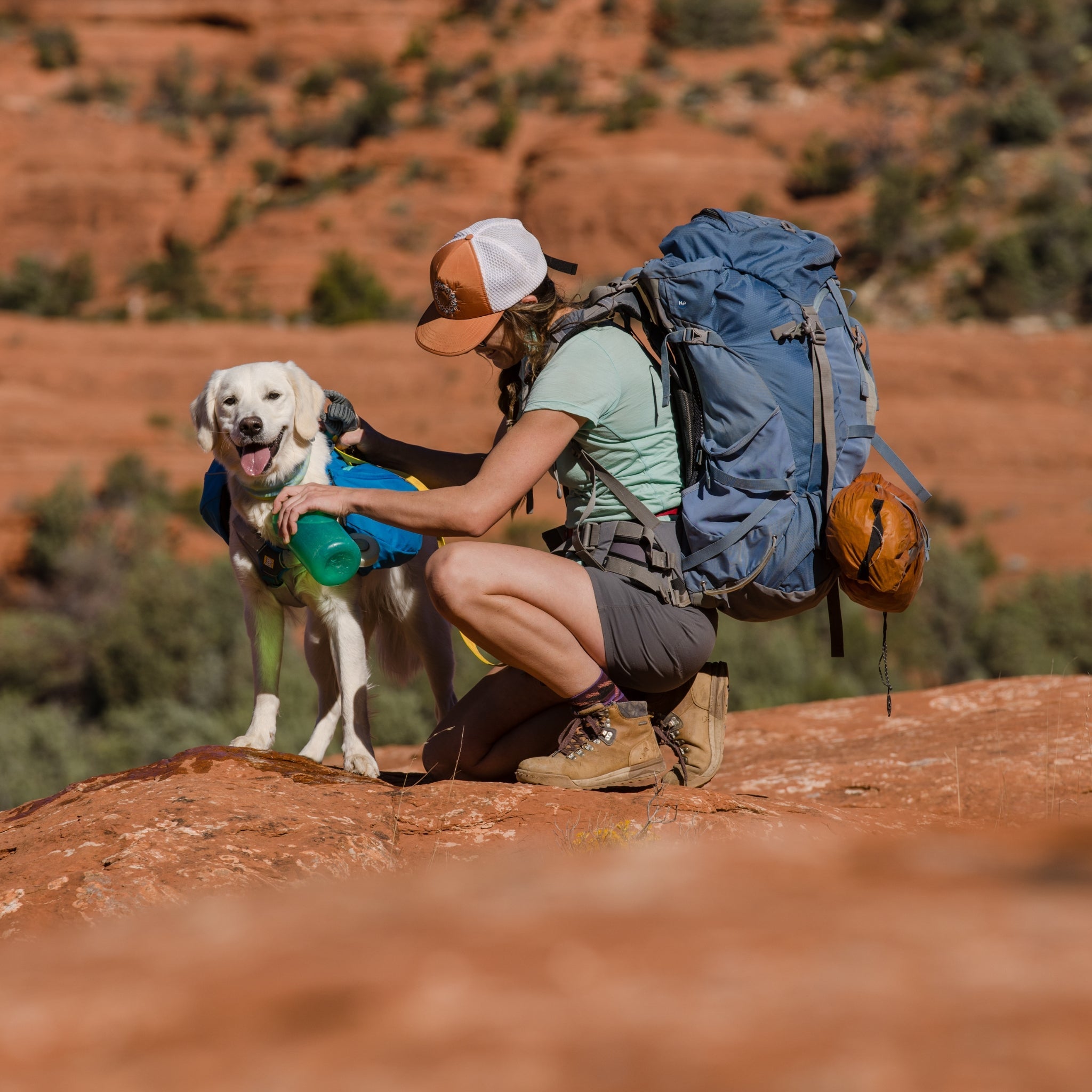 Ruffwear Approach Pack – Ergonomischer Hunderucksack mit Satteltaschen für aktive Hunde auf Trekking & Wandertouren - Woofshack