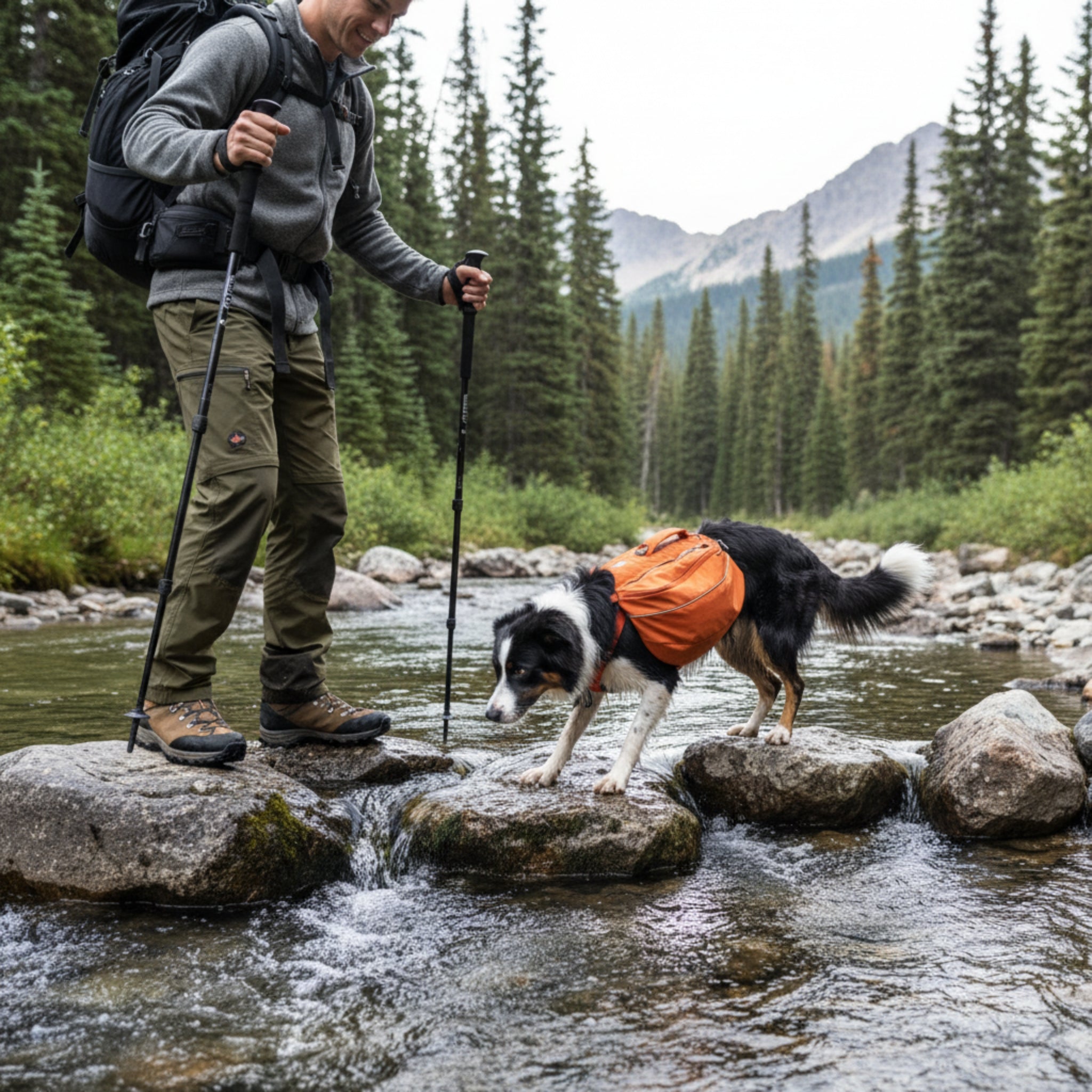 Ruffwear Approach Pack – Ergonomischer Hunderucksack mit Satteltaschen für aktive Hunde auf Trekking & Wandertouren - Woofshack