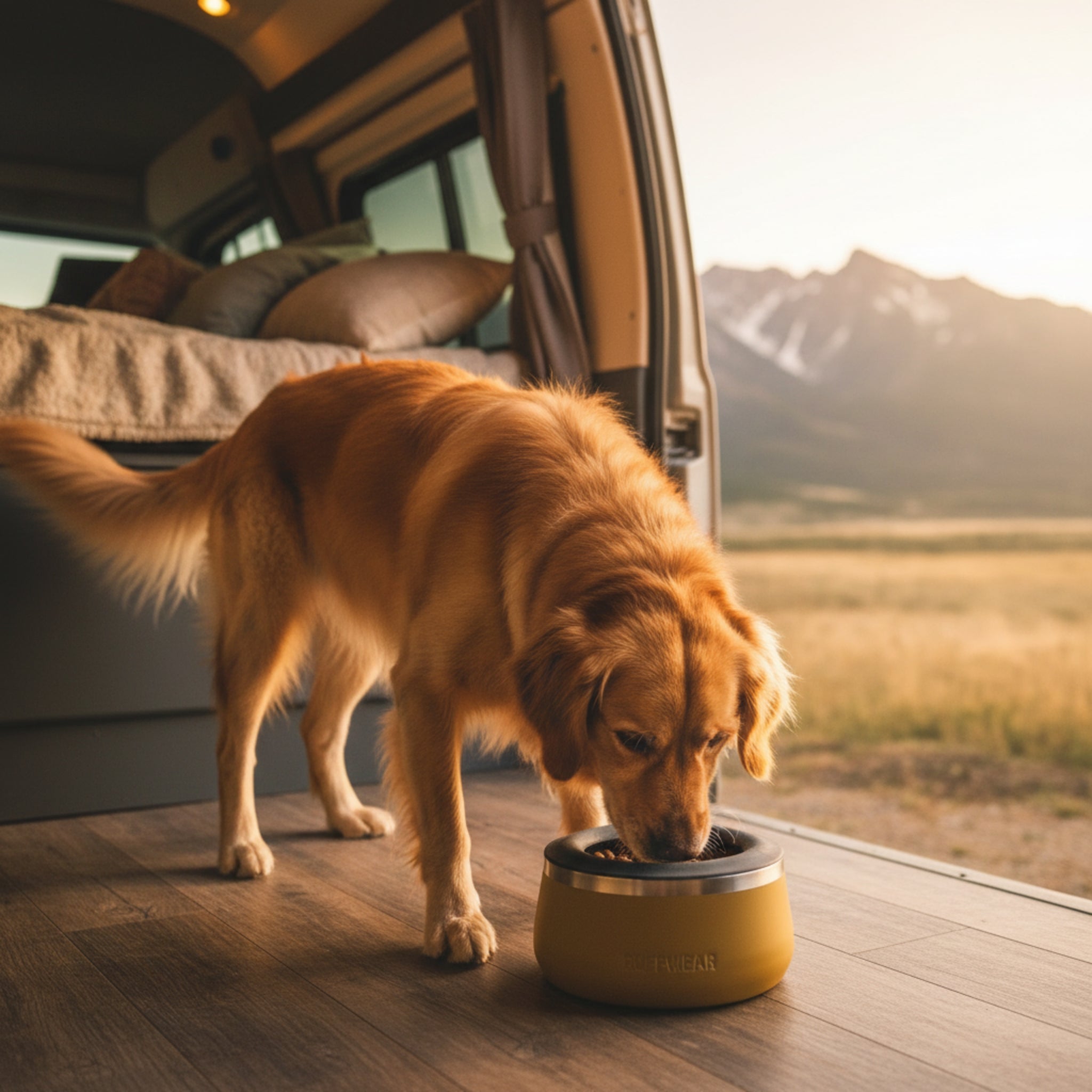 Ruffwear Basecamp Bowl – Robuster Premium Hundenapf aus Edelstahl für Outdoor-Abenteuer & Zuhause