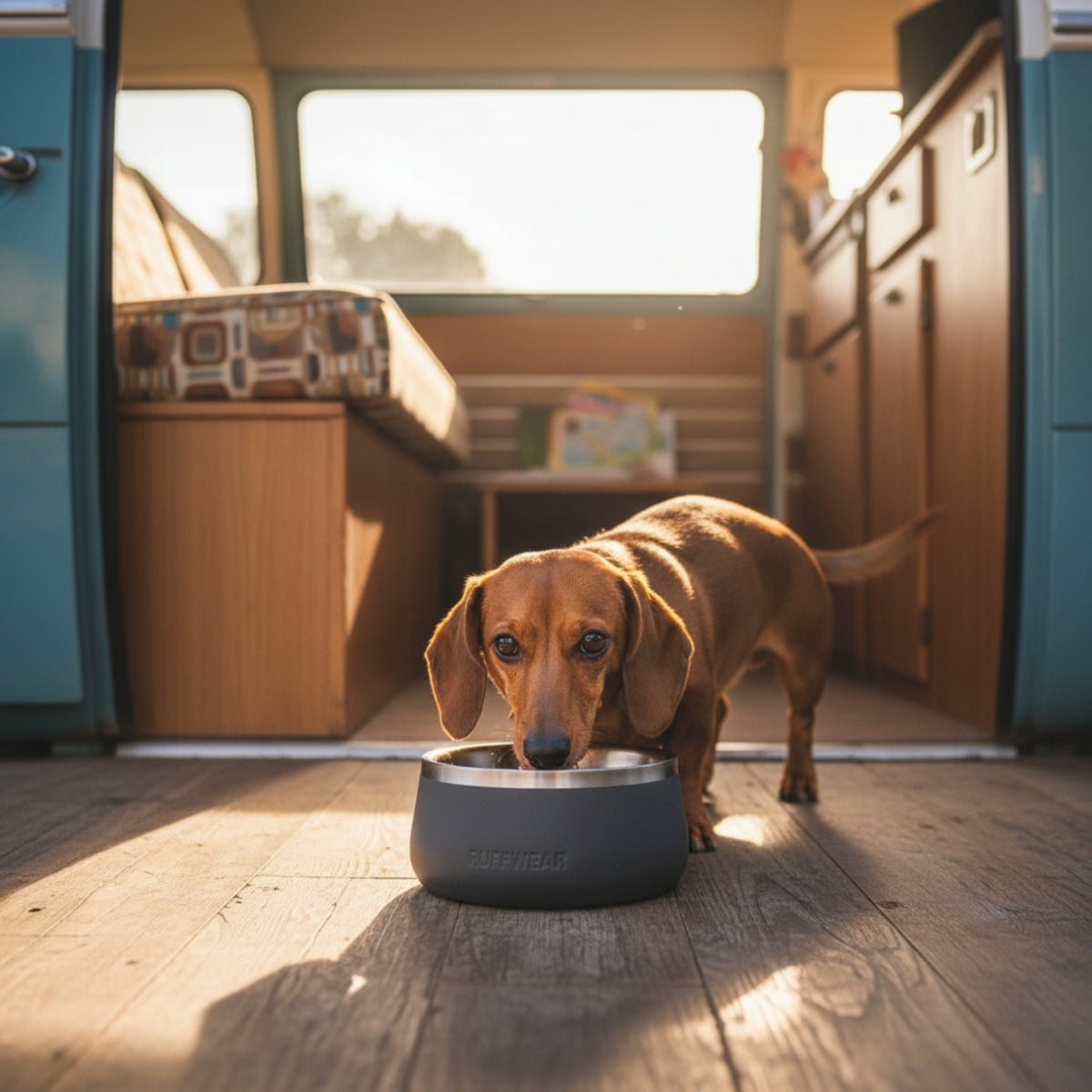 Ruffwear Basecamp Bowl – Robuster Premium Hundenapf aus Edelstahl für Outdoor-Abenteuer & Zuhause
