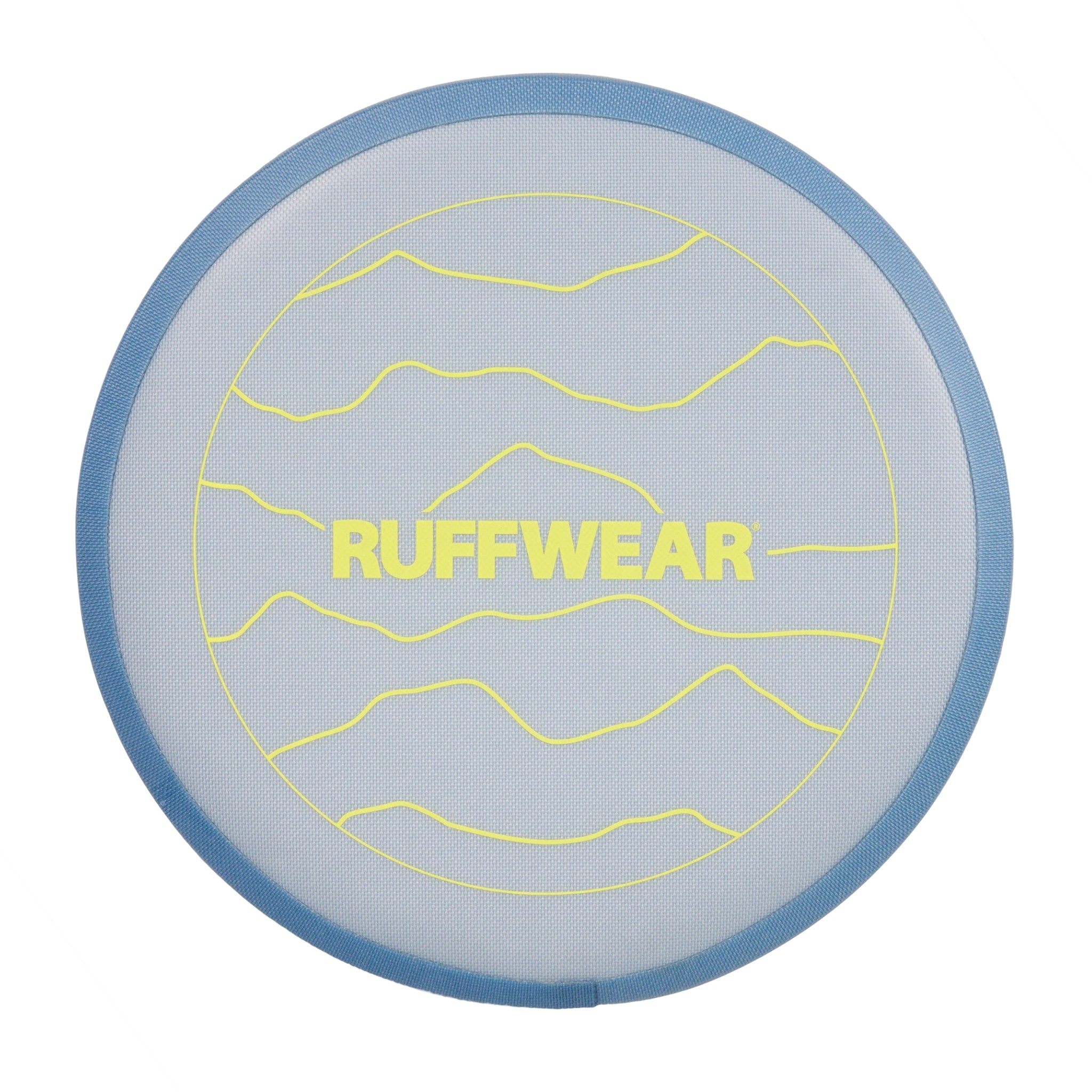 Ruffwear Camp Flyer – Premium Frisbee für Hunde, schwimmfähig, weich & robust für Apportier - Abenteuer am Wasser & Land - Woofshack
