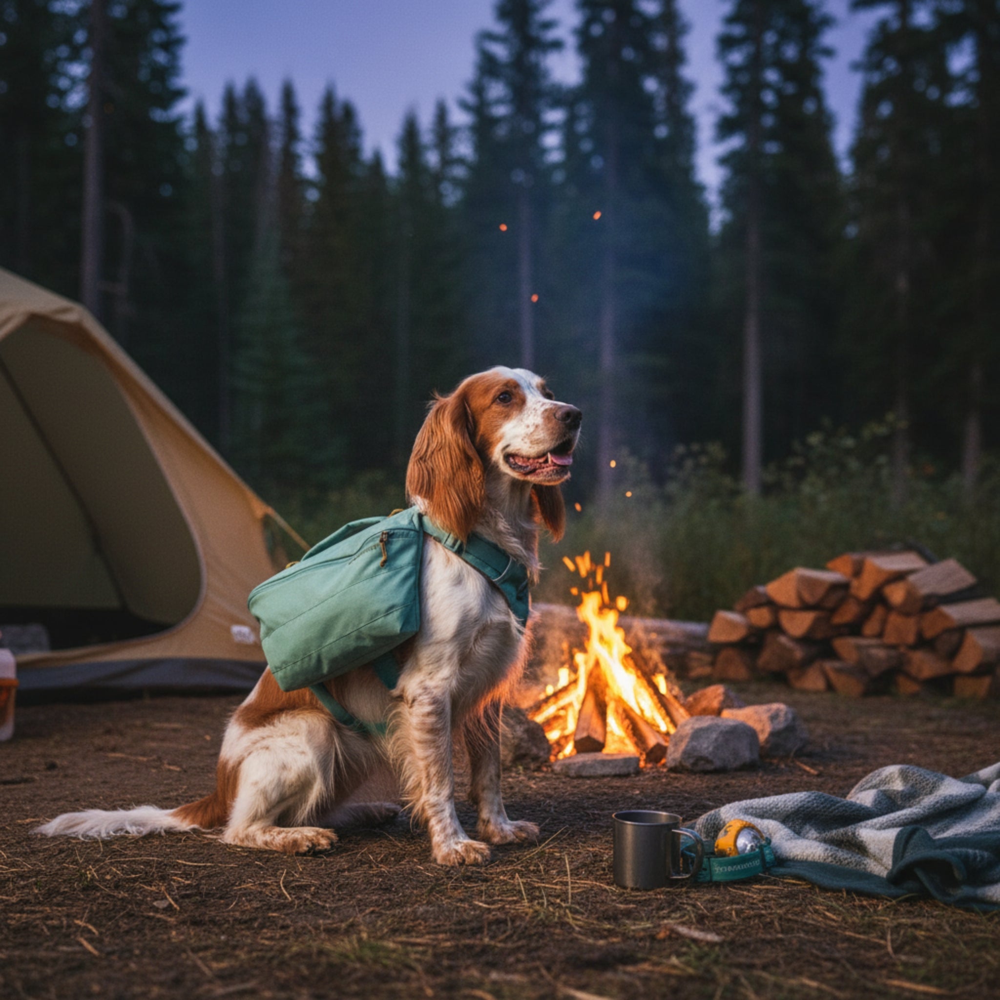 Ruffwear Front Range Day Pack – Hundegeschirr mit Packtaschen für Wanderungen & Outdoor - Abenteuer - Woofshack