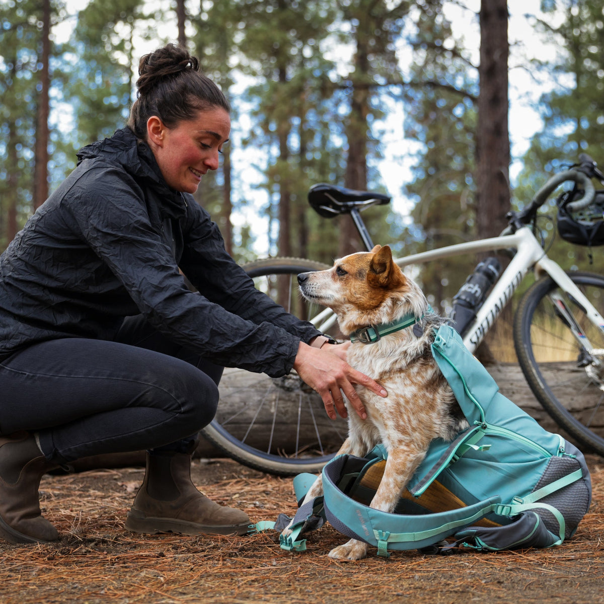 Ruffwear Hitch Hiker Dog Backpack Carrier – Komfortable Hunderucksack - Tragetasche für Abenteuer & sichere Transporte - Woofshack