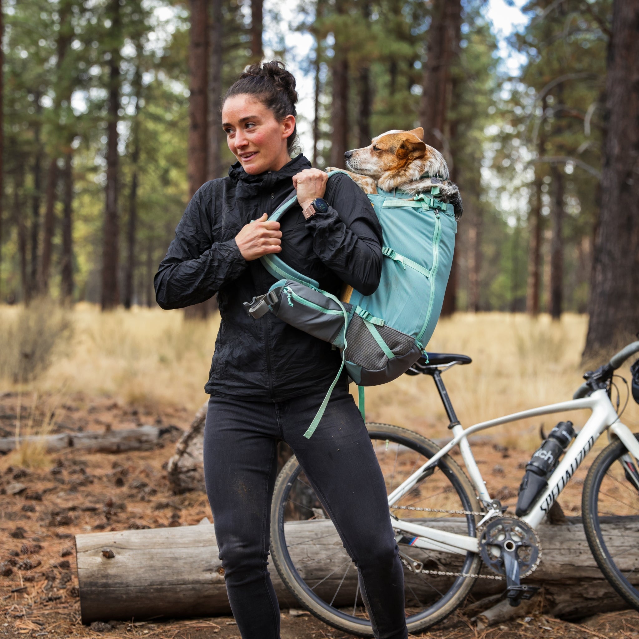 Ruffwear Hitch Hiker Dog Backpack Carrier – Komfortable Hunderucksack - Tragetasche für Abenteuer & sichere Transporte - Woofshack