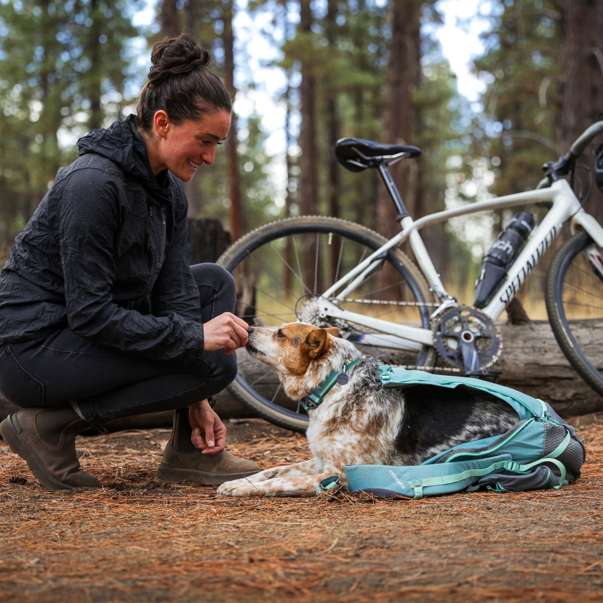 Ruffwear Hitch Hiker Dog Backpack Carrier – Komfortable Hunderucksack - Tragetasche für Abenteuer & sichere Transporte - Woofshack