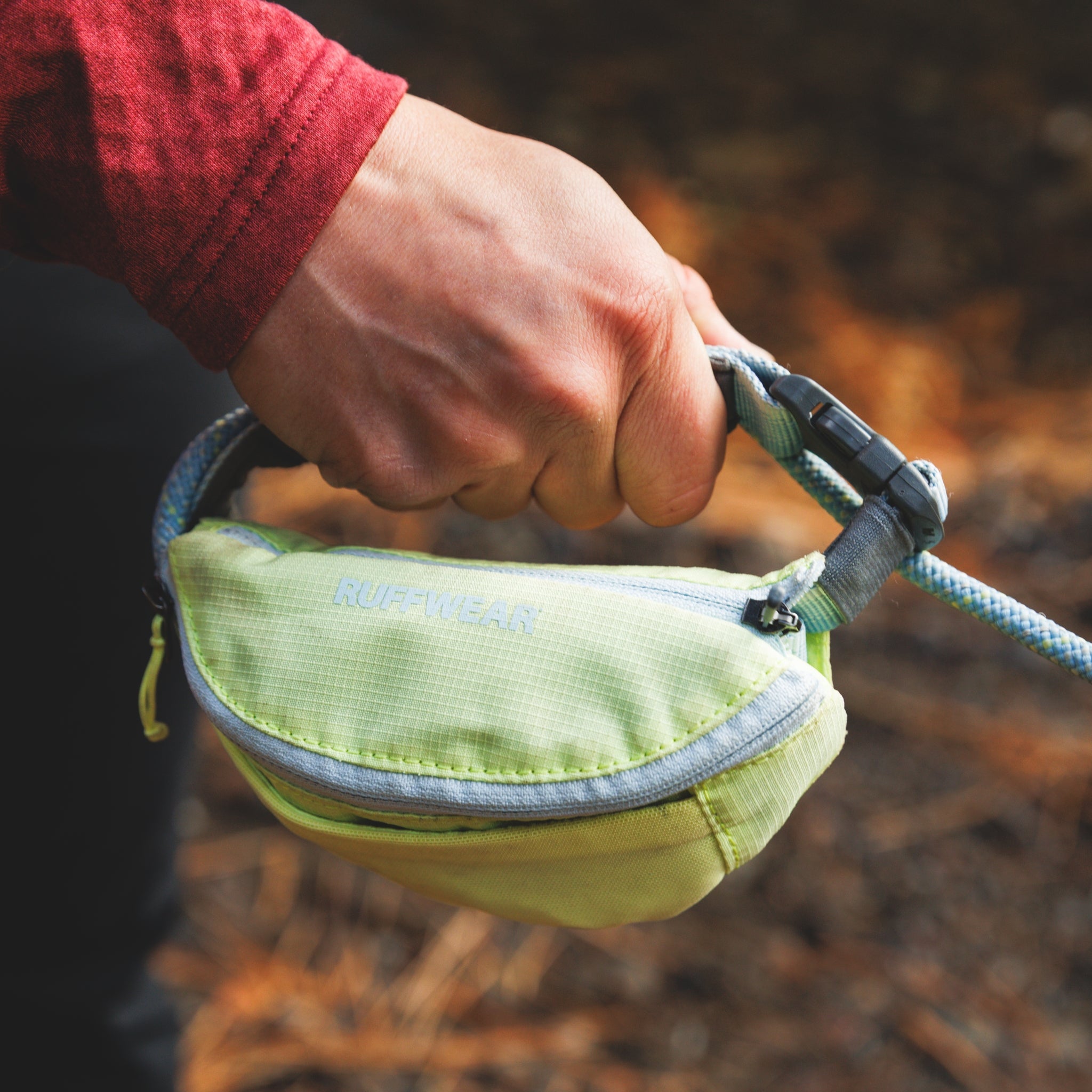 Ruffwear Hitch Hiker Leash – Premium Hüftleine mit verstellbarer Seilleine für freihändiges Wandern mit aktiven Hunden - Woofshack