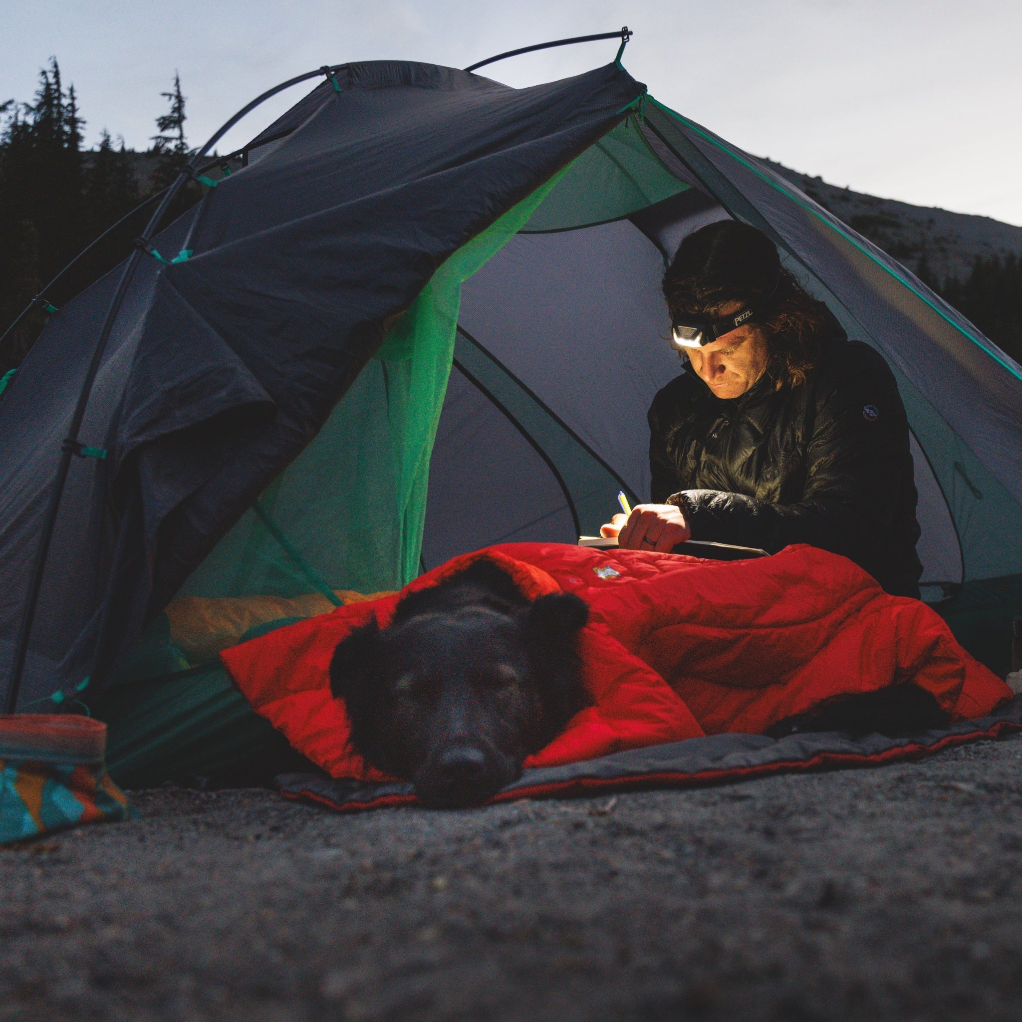 Ruffwear Palisades Sleep Poncho – Isolierter Outdoor - Schlafponcho für kalte Nächte und Camping - Abenteuer mit Hund - Woofshack