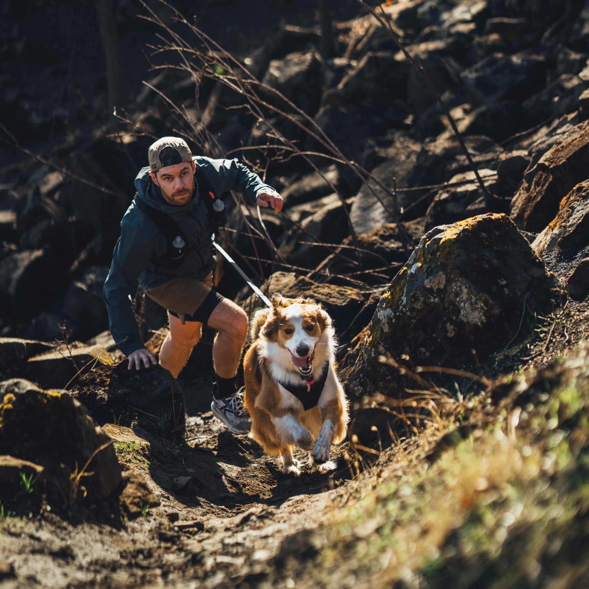 Ruffwear Ridgeline Leash – Reflektierende Hundeleine mit Crux Karabiner für sichere Abenteuer bei Tag und Nacht - Woofshack