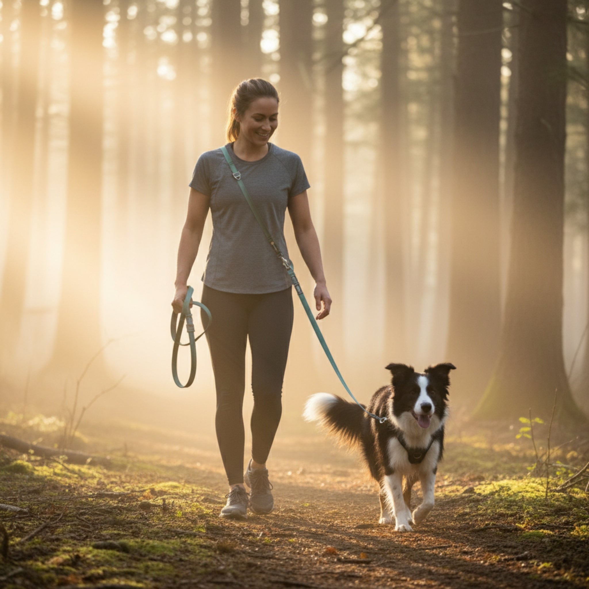 Ruffwear Switchbak Hundeleine - Rutschfester Griff für Kontrolle bei Nässe & Regen - Woofshack