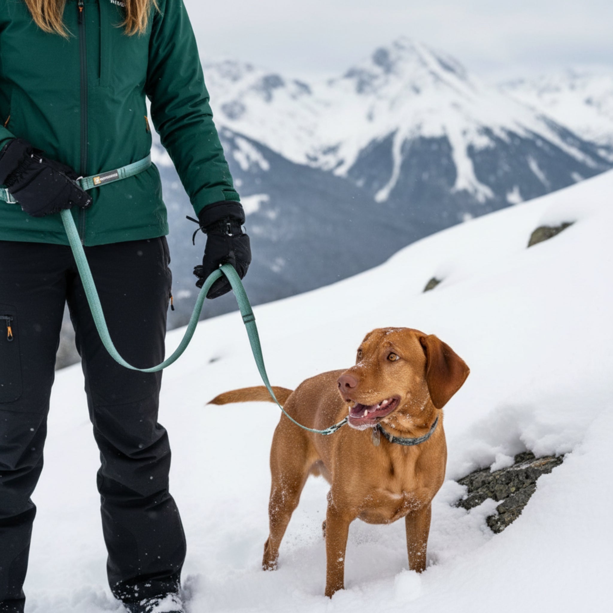 Ruffwear Switchbak Hundeleine - Rutschfester Griff für Kontrolle bei Nässe & Regen - Woofshack