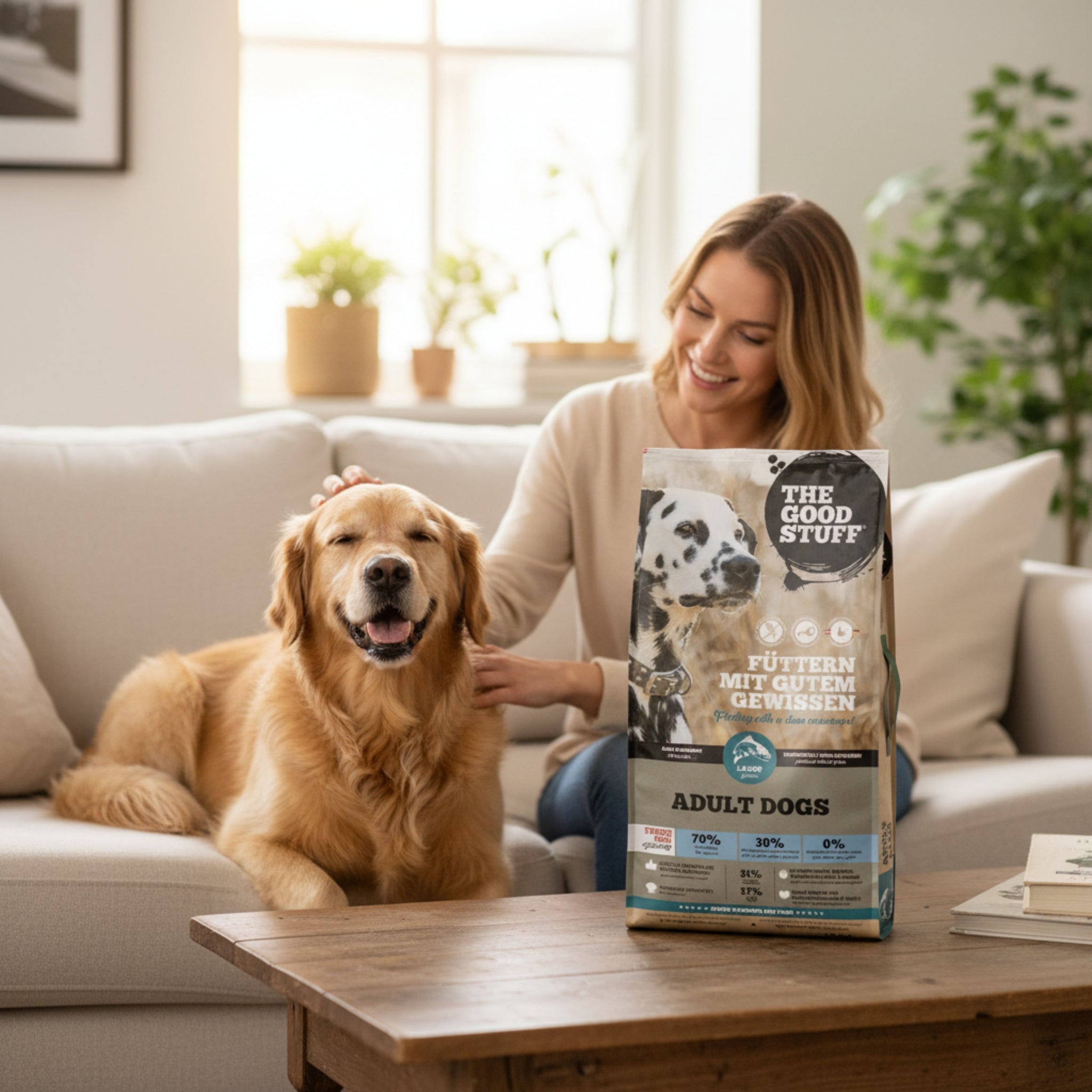 The Goodstuff Adult Dogs Lachs Trockenfutter – Getreidefreie Premium - Vollnahrung für vitale, gesunde Hunde - Woofshack