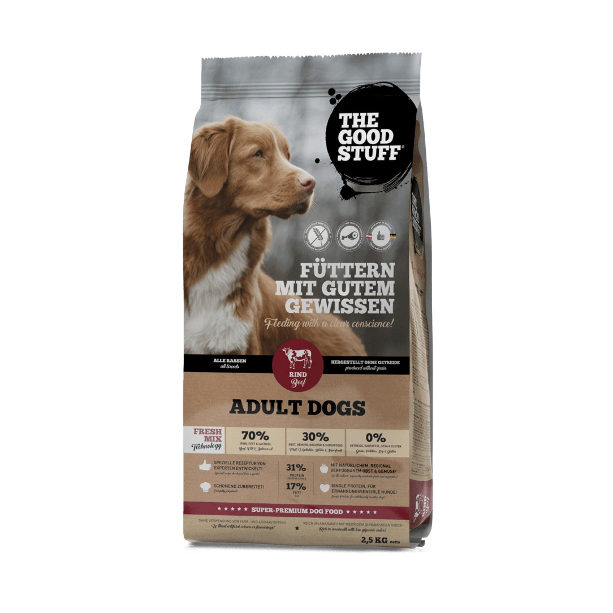 The Goodstuff Adult Dogs Trockenfutter, Rind - Woofshack
