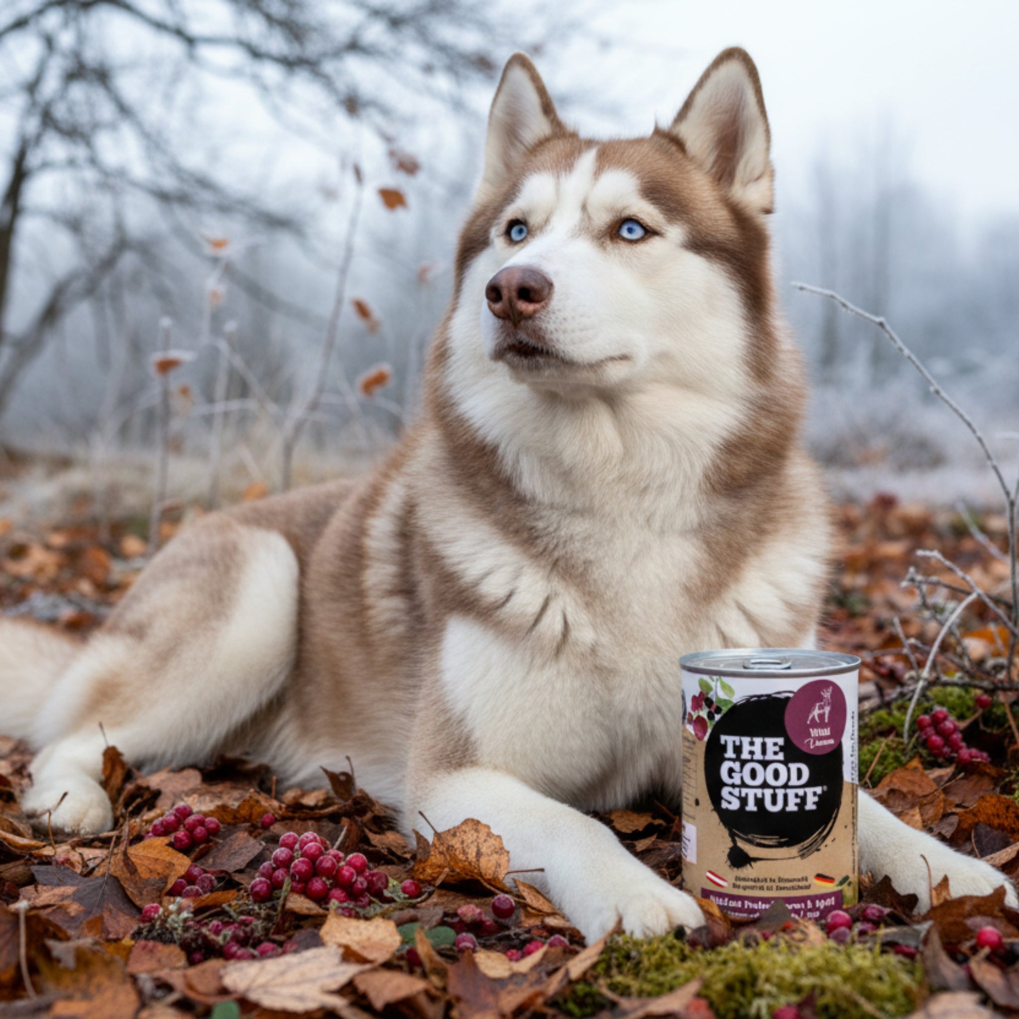 The Goodstuff Hunde Nassfutter Wild mit Preiselbeeren & Apfel – 70% Fleischanteil, getreidefrei, natürlich & gesund für alle Rassen - Woofshack