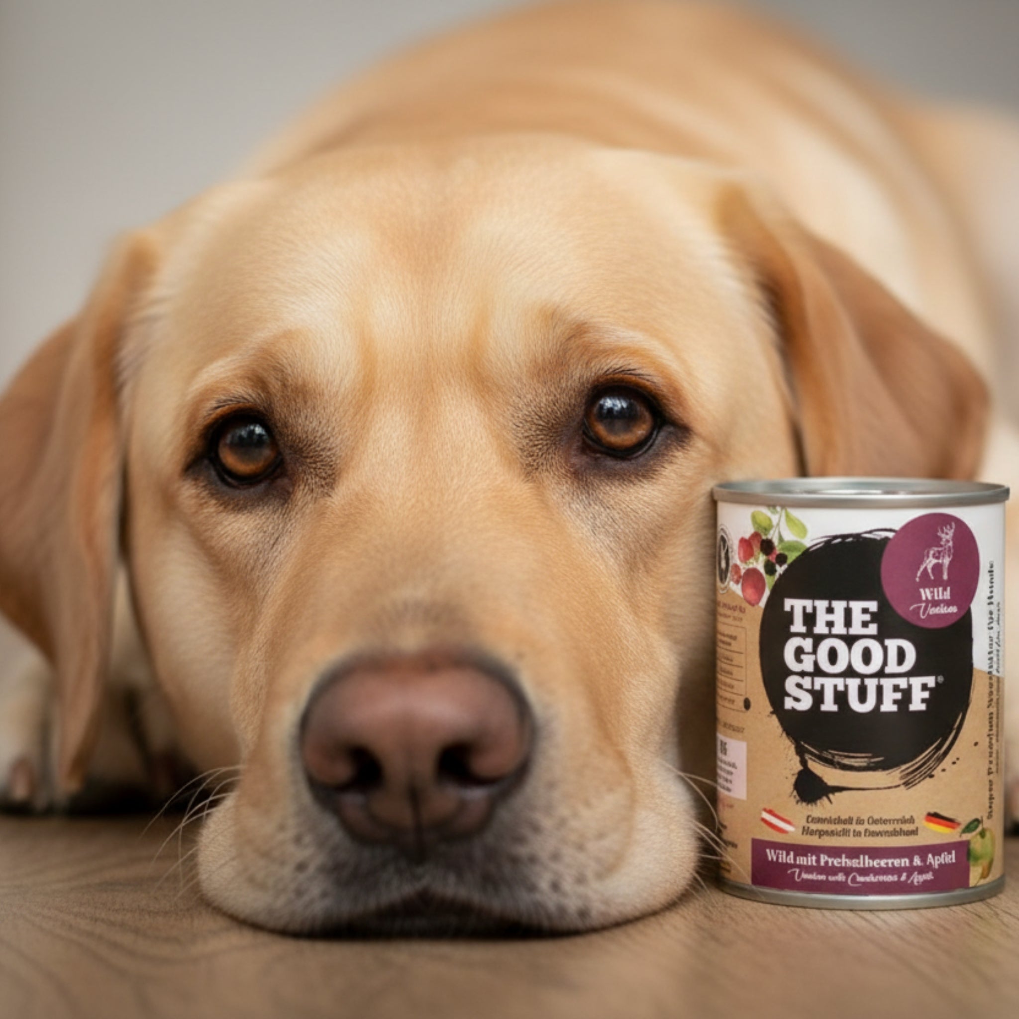 The Goodstuff Hunde Nassfutter Wild mit Preiselbeeren & Apfel – 70% Fleischanteil, getreidefrei, natürlich & gesund für alle Rassen - Woofshack
