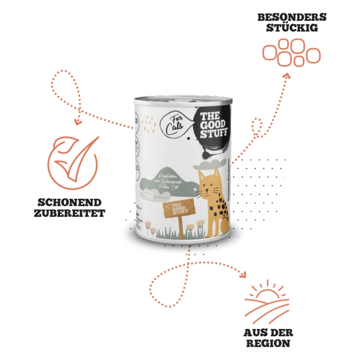 The Goodstuff Rind mit Karotte - Katzen Nassfutter - Woofshack