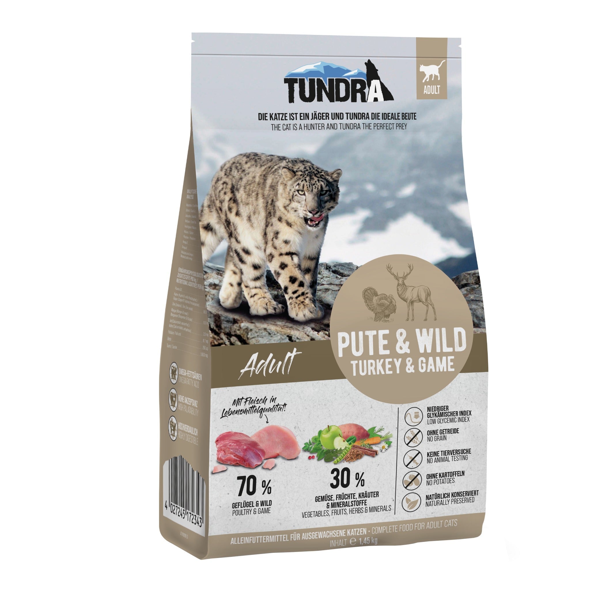 Tundra Cat Adult Pute & Wild, Katzen Trockenfutter - Woofshack