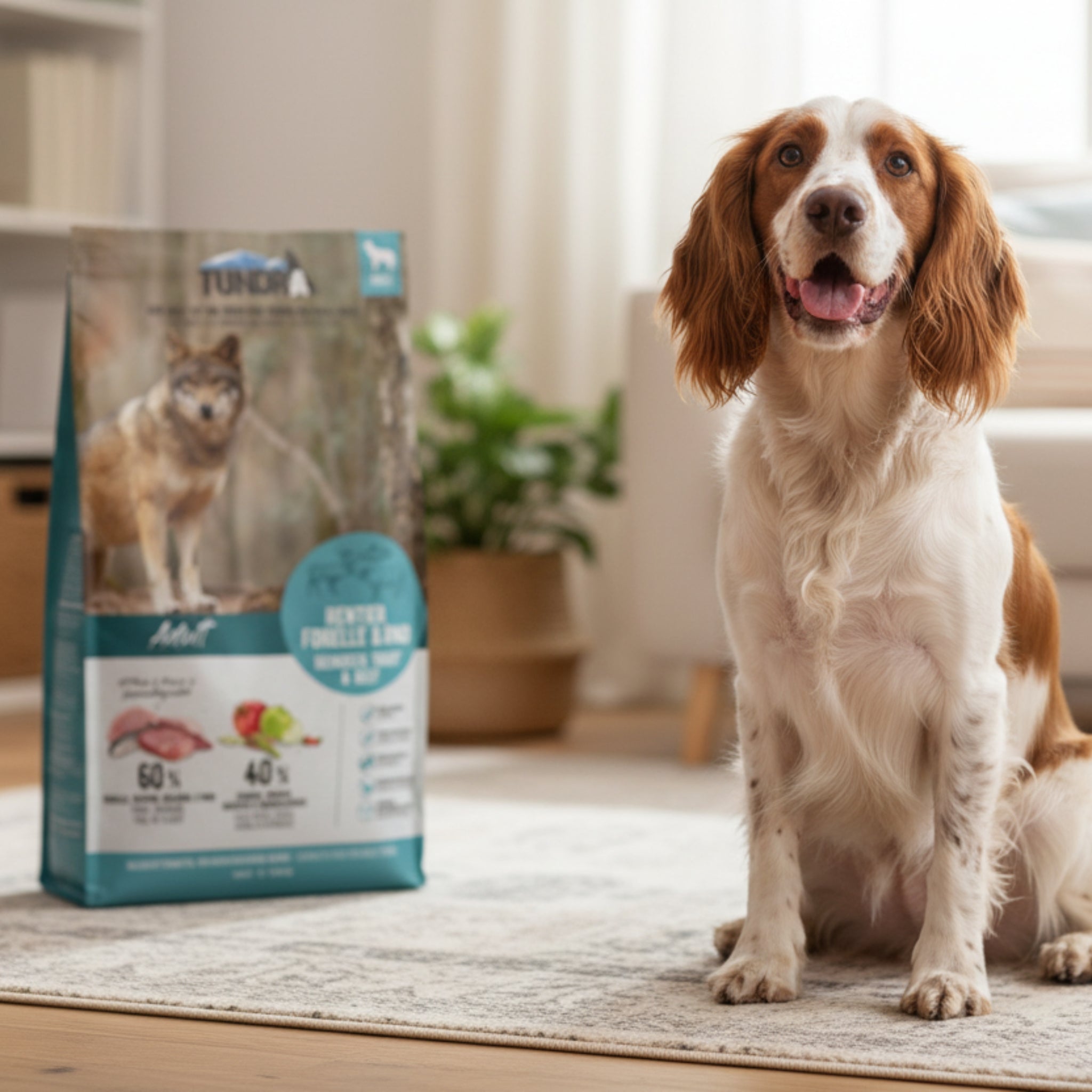 Tundra Dog Adult Premium Trockenfutter – Rentier, Forelle & Rind – Getreidefreie Vollnahrung mit 70% Fleischanteil für ausgewachsene Hunde aller Rassen - Woofshack