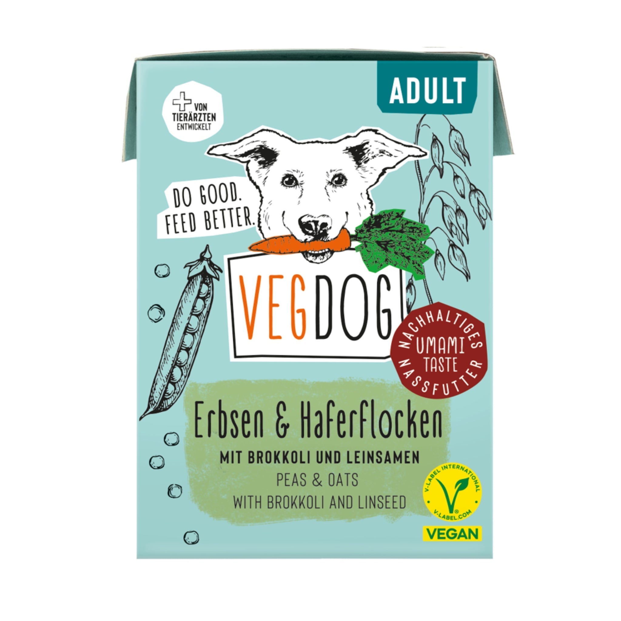 VEGDOG Adult Erbsen & Haferflocken, Hunde Nassfutter - Woofshack