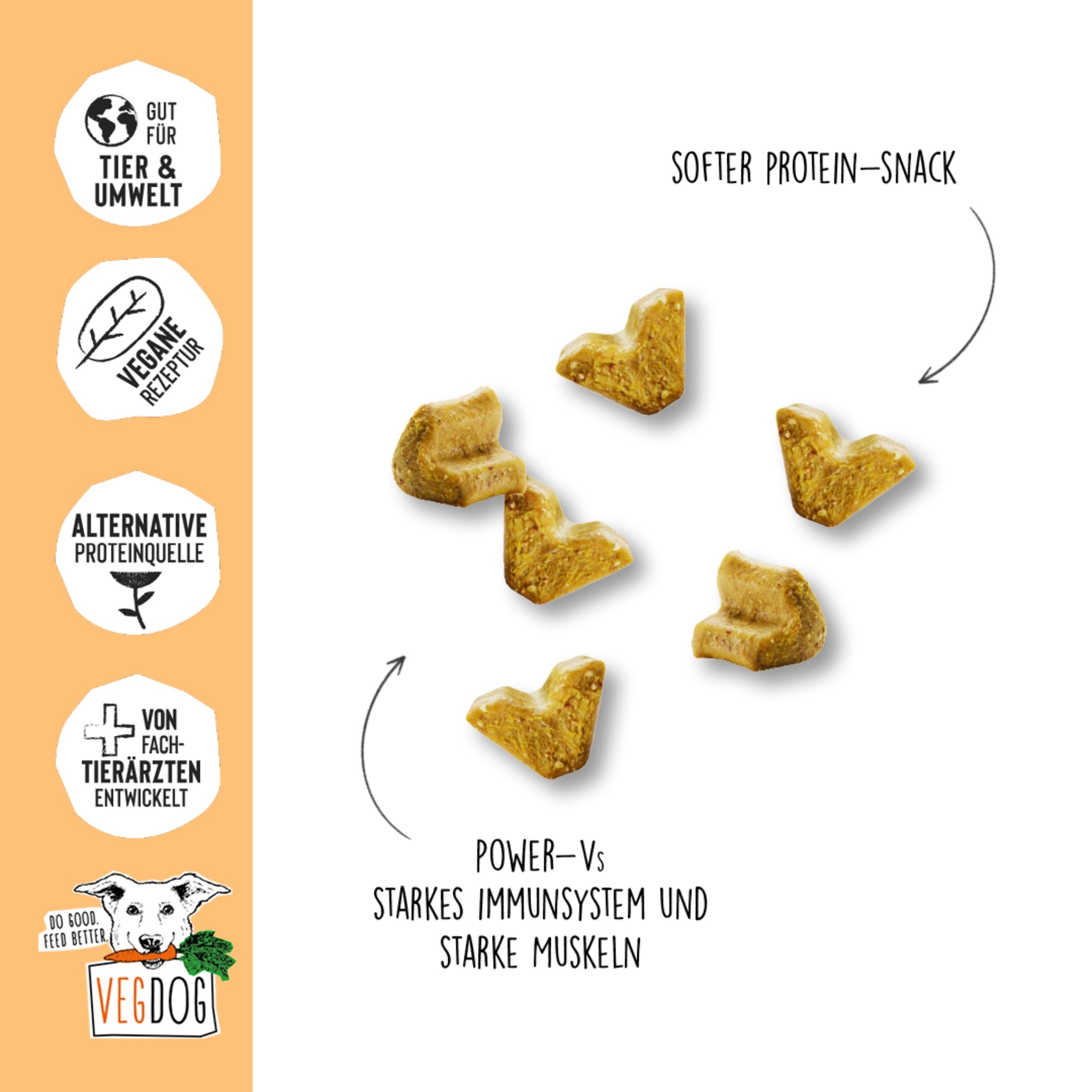 VEGDOG Veggies Immune, Veganer Hundesnack